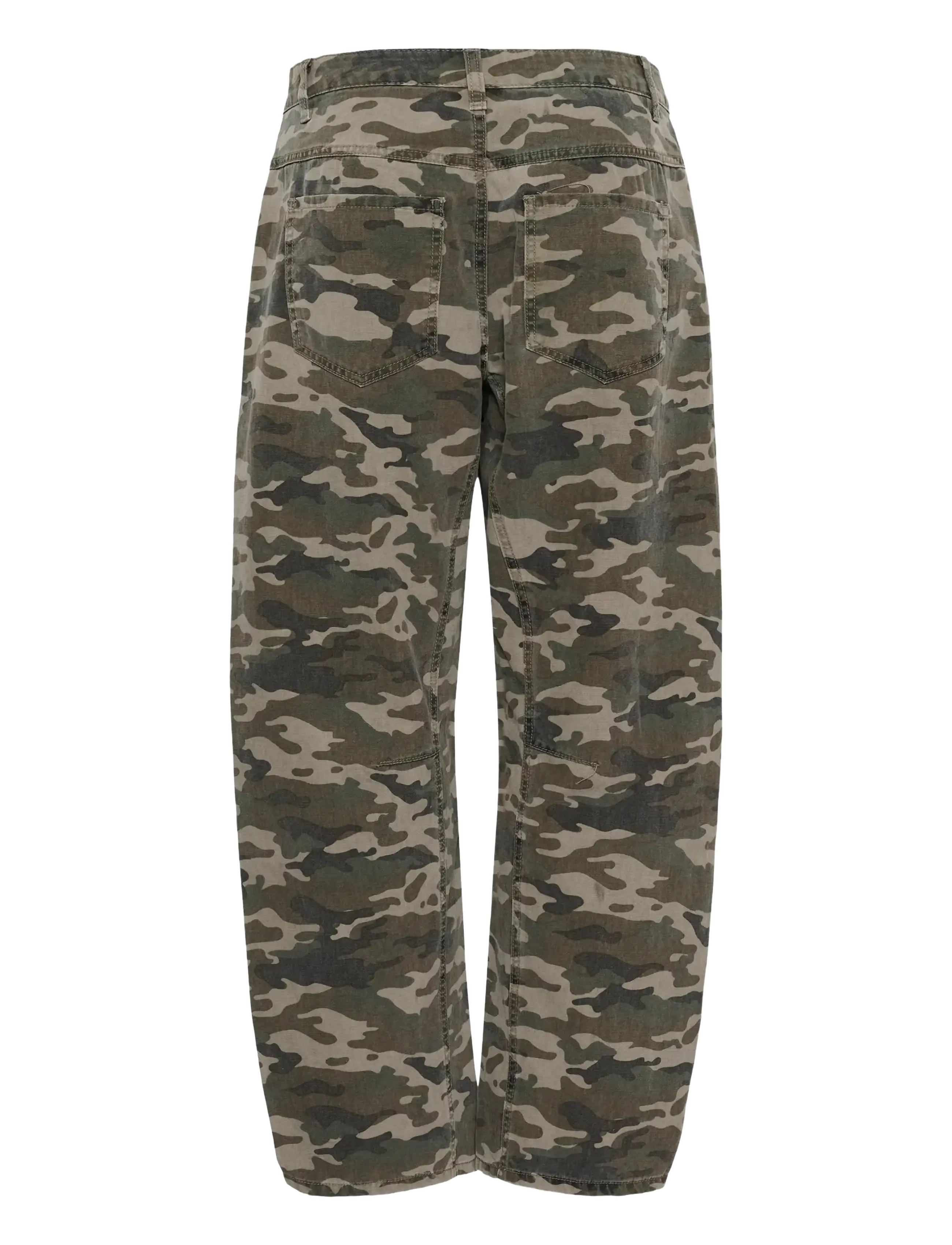 Culture - CUcamilja Barrel Pants - spodnie barrel - camouflage - 2