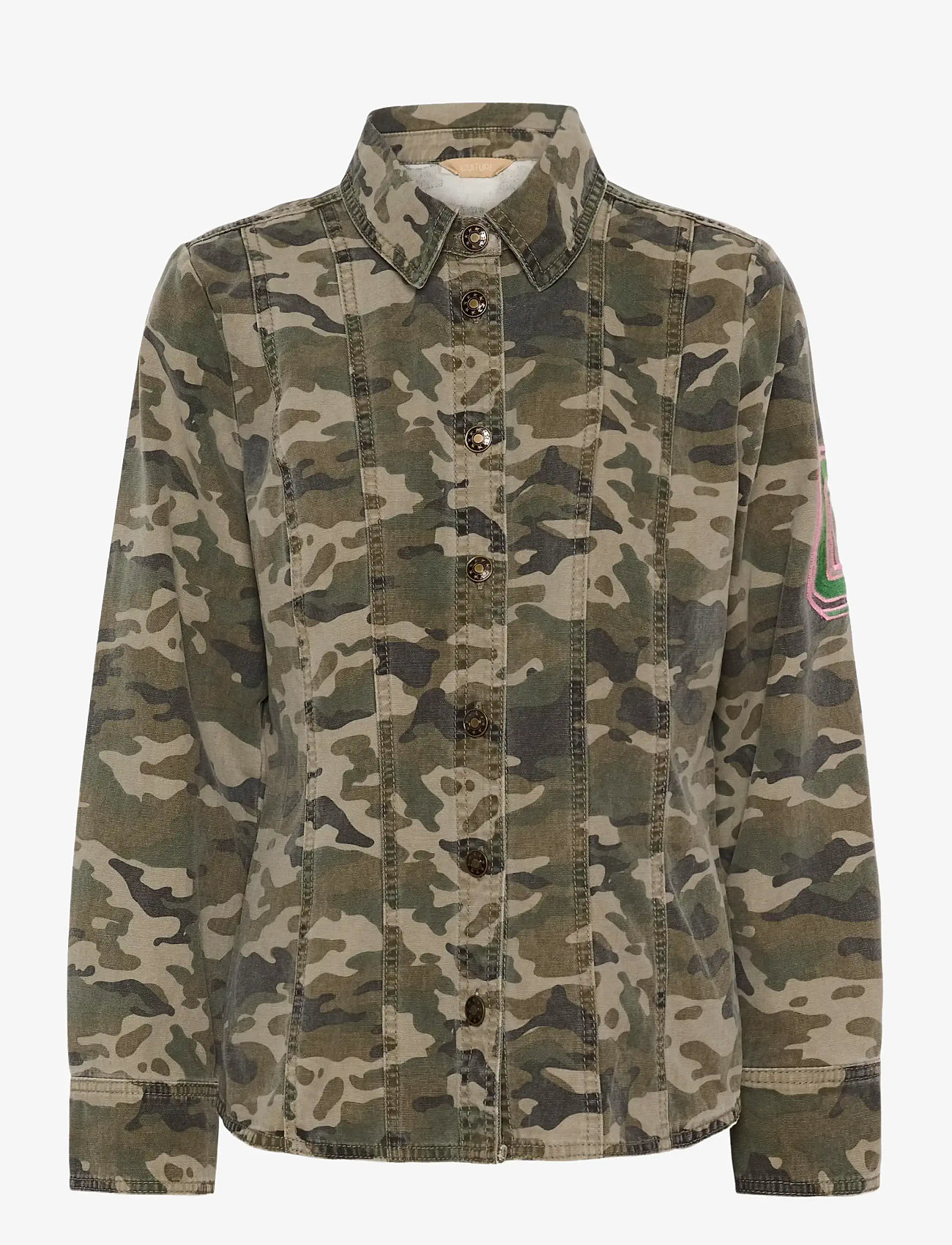 Culture - CUcamilja Shirt - langærmede skjorter - camouflage - 1