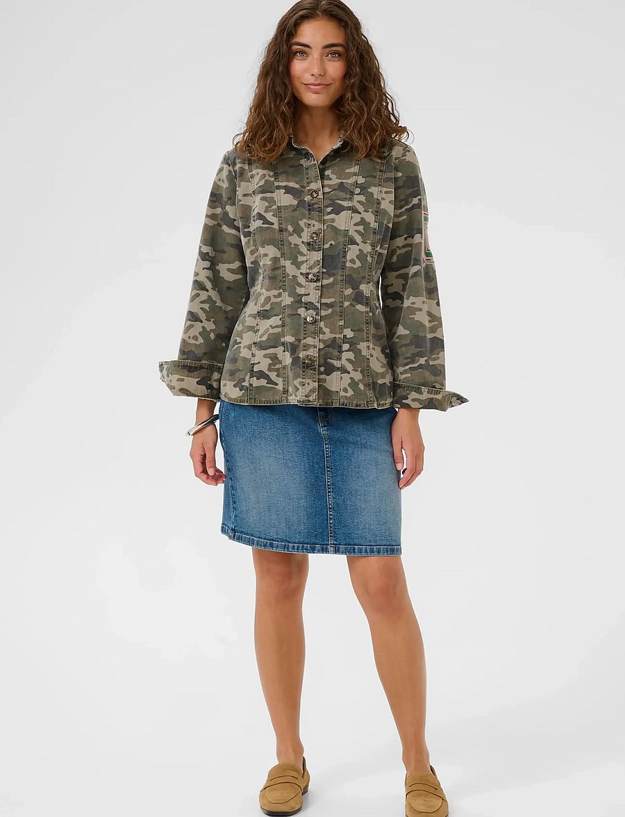 Culture - CUcamilja Shirt - koszule z długimi rękawami - camouflage - 3