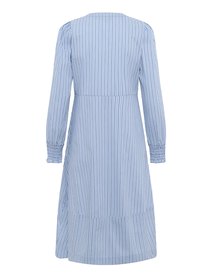 Culture - CUart Dress - midiklänningar - blue stripe - 2