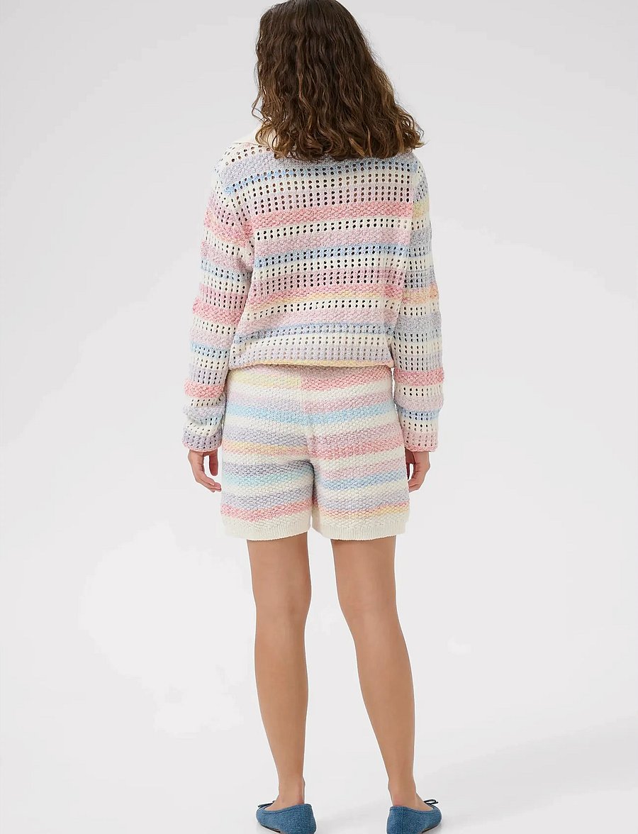 Culture - CUjuana Shorts - vabaaja lühikesed püksid - multi stripe - 4
