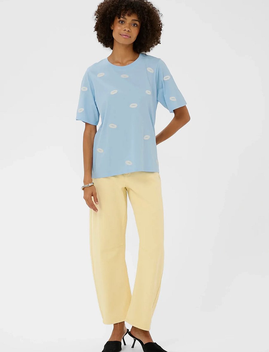Culture - CUkissy T-Shirt - t-shirts - powder blue - 3