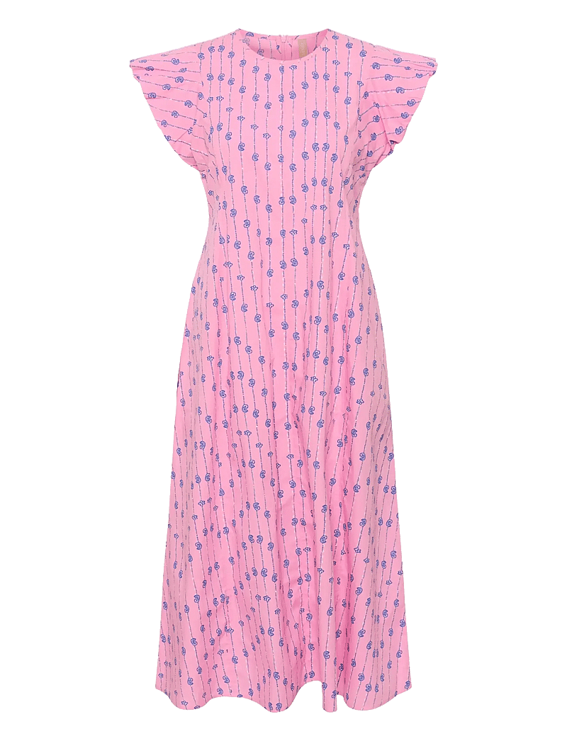 Culture - CUmarco Olena Dress - sommerkleider - begonia pink/nautical blue - 1