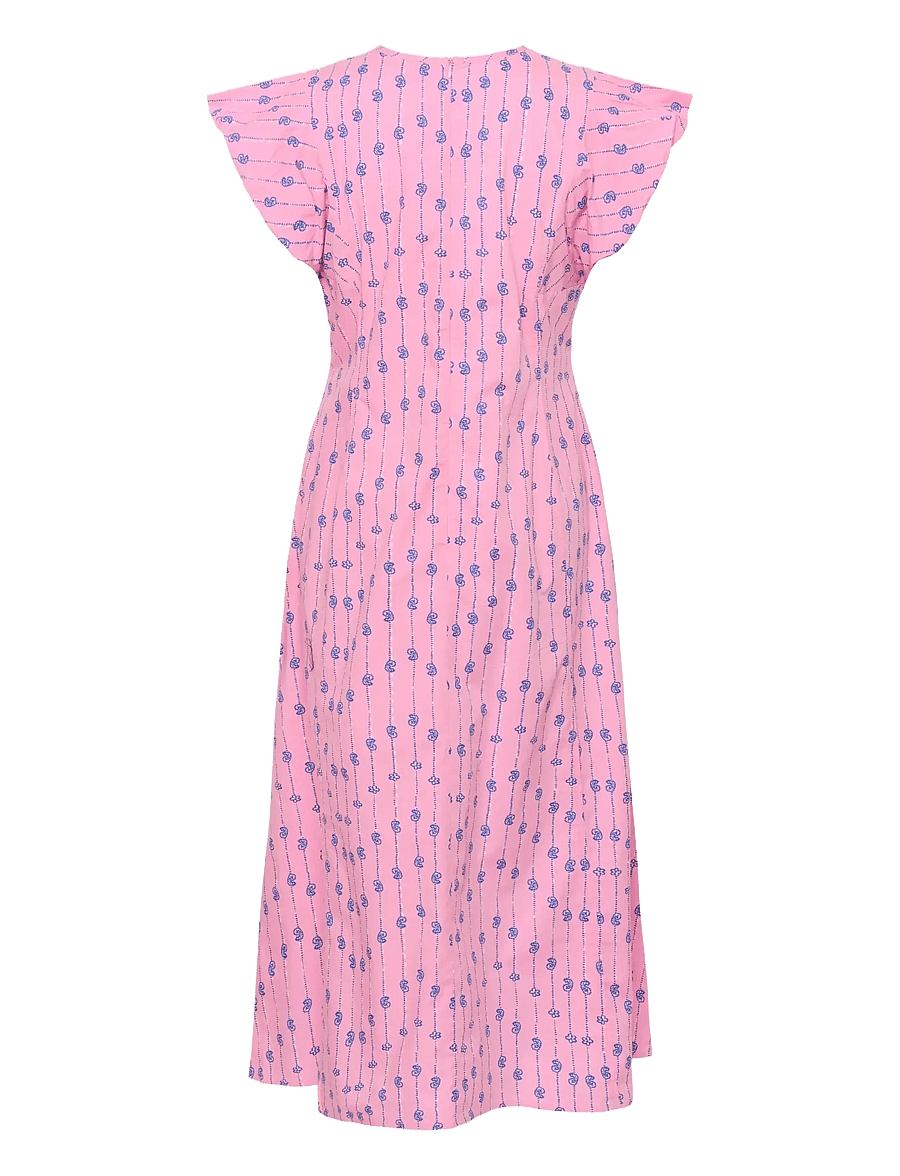 Culture - CUmarco Olena Dress - sommerkjoler - begonia pink/nautical blue - 2