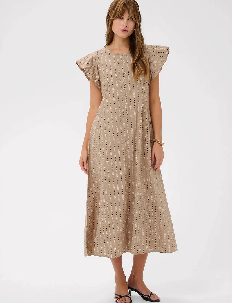 Culture - CUmarco Olena Dress - sommerkleider - dune/whitecap - 0