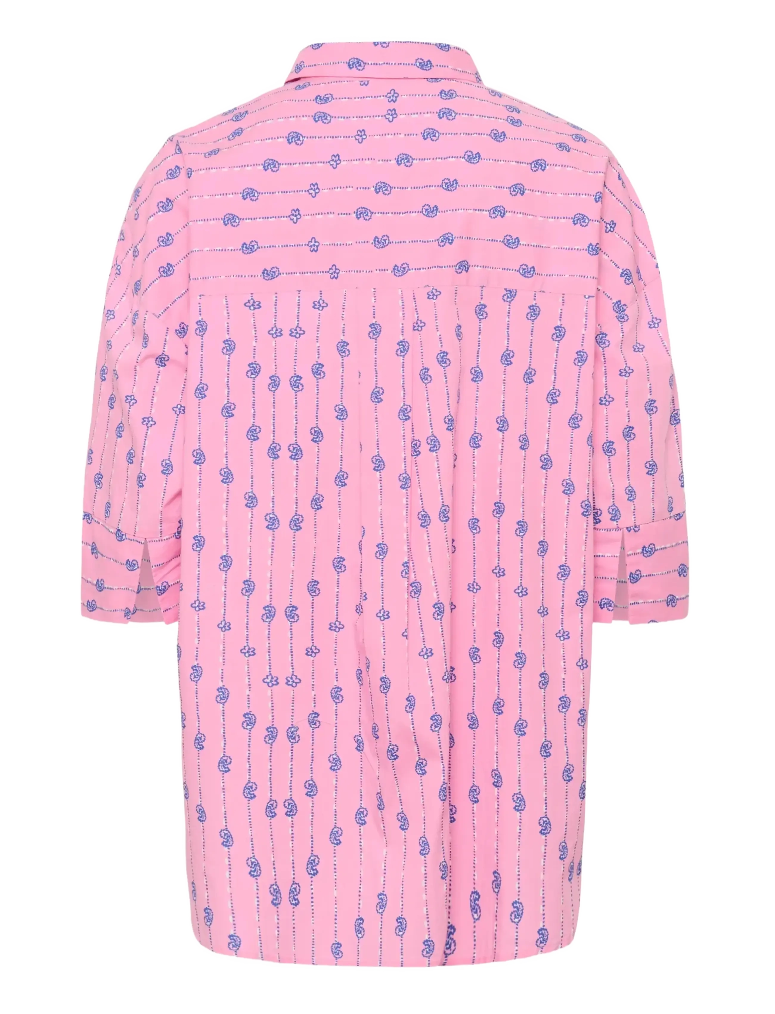 Culture - CUmarco Olena Shirt - kortærmede skjorter - begonia pink/nautical blue - 2