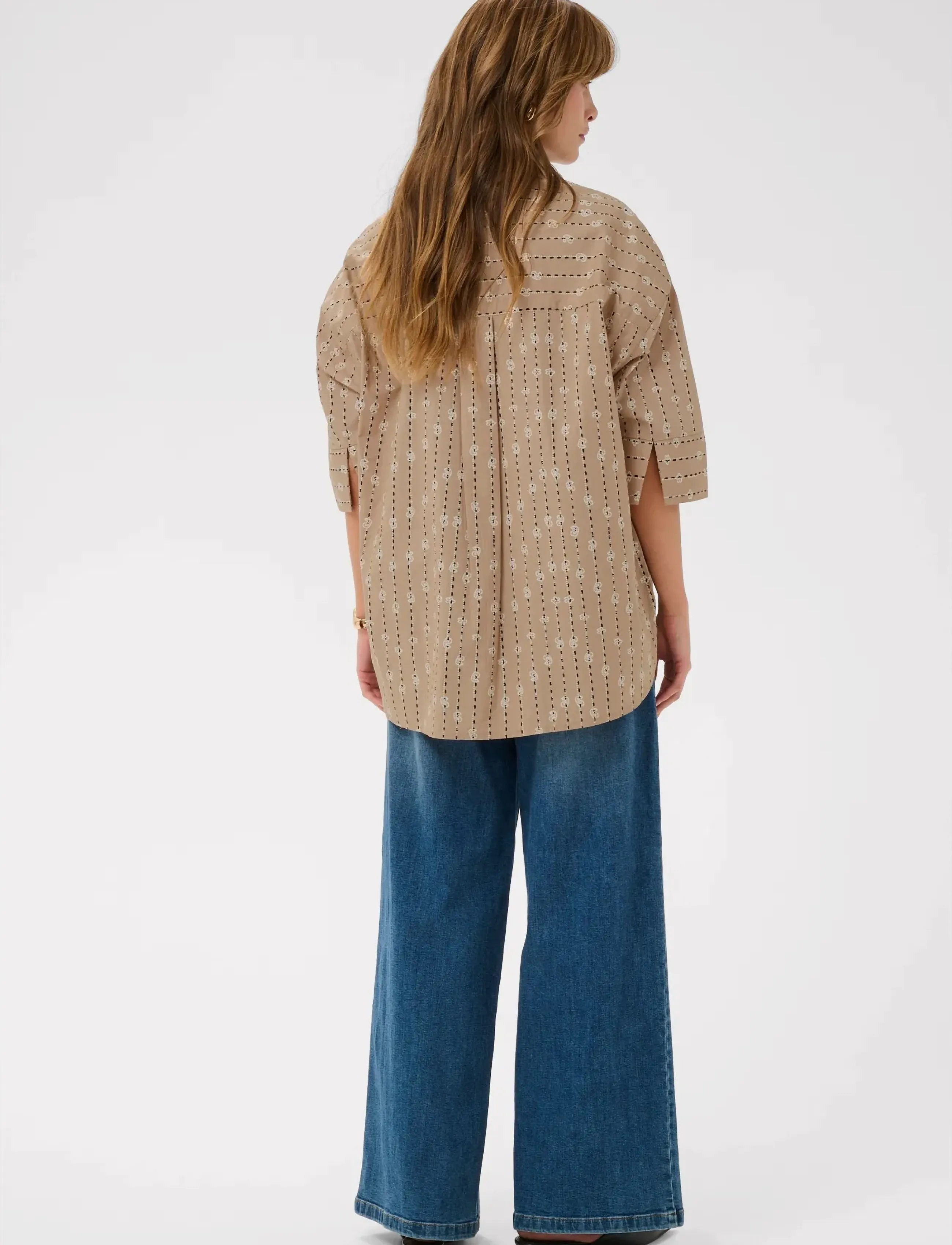 Culture - CUmarco Olena Shirt - chemises à manches courtes - dune/whitecap - 4