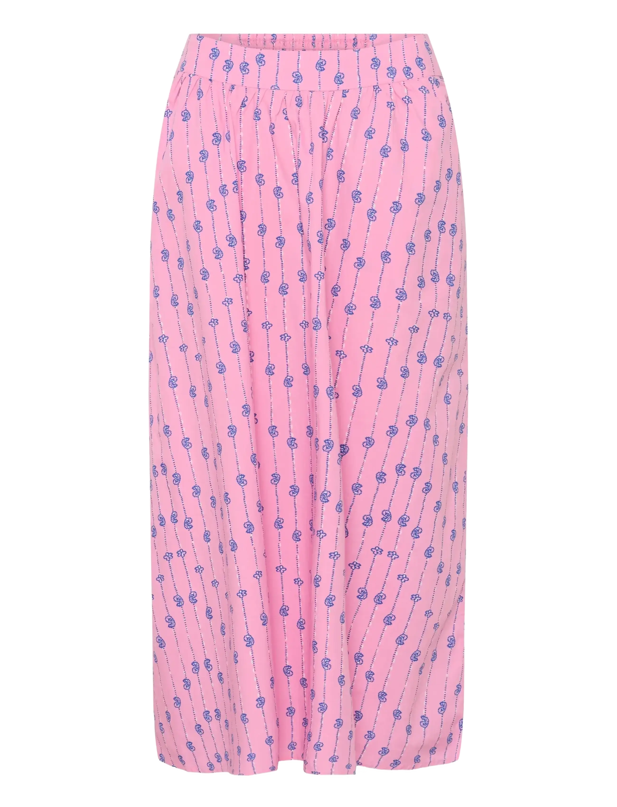 Culture CUmarco Olena Skirt - Kläder - BEGONIA PINK/NAUTICAL BLUE / pink/rose