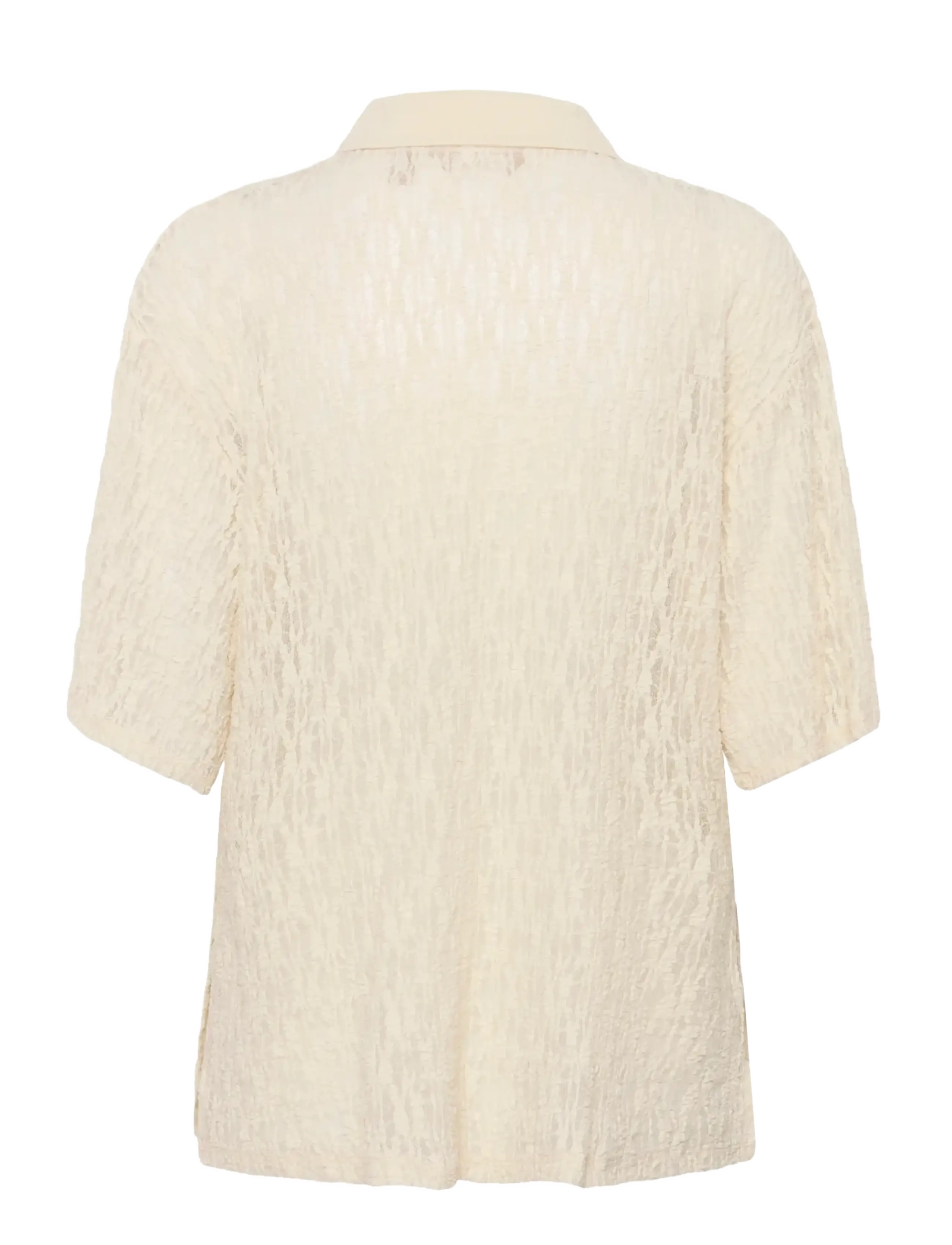 Culture - CUkine Lace Tee - lühikeste varrukatega pluusid - whitecap - 2