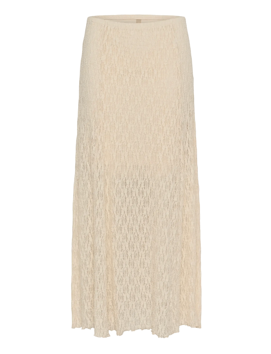Culture - CUkine Lace Skirt - strikkede nederdele - whitecap - 1