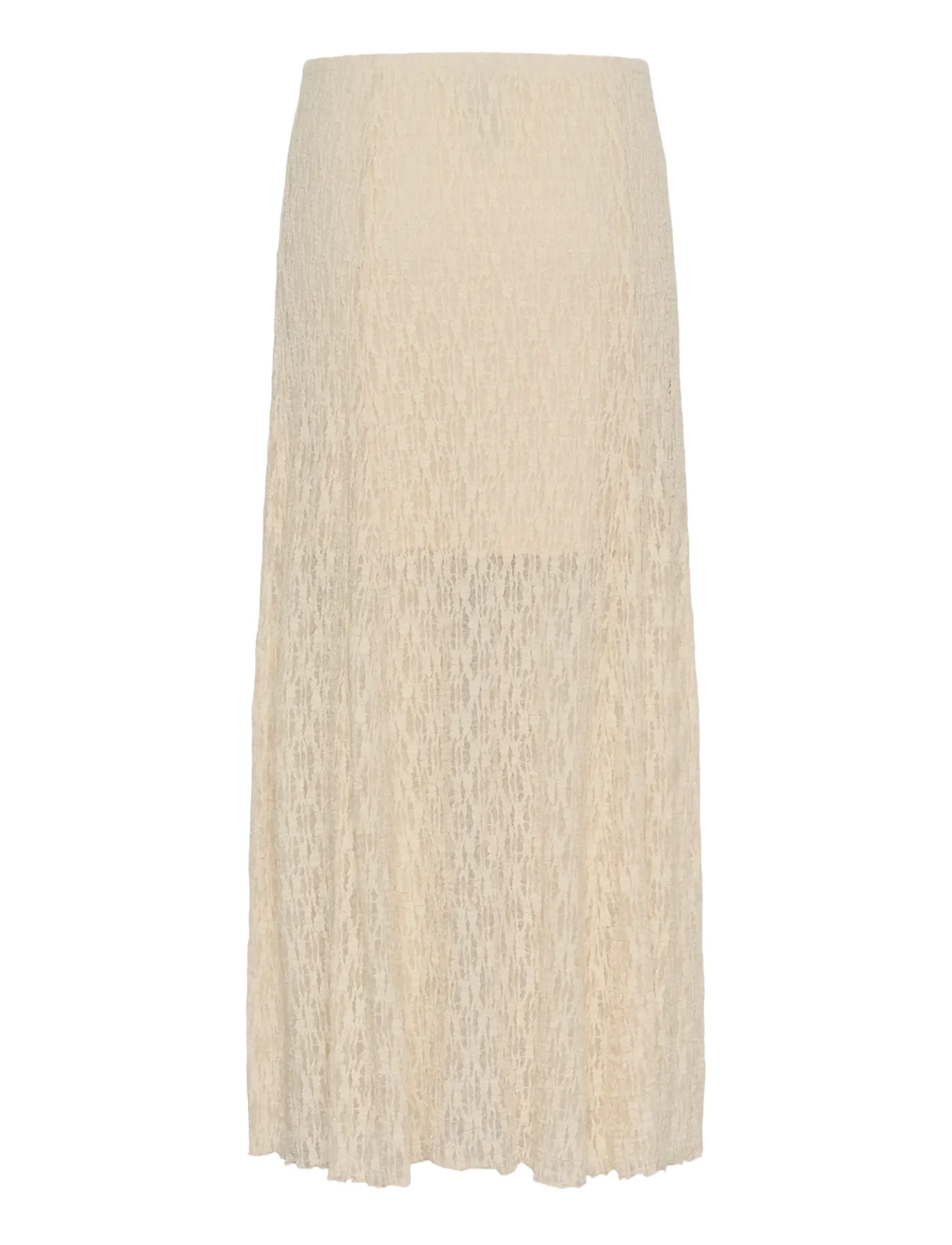Culture - CUkine Lace Skirt - strikkede nederdele - whitecap - 2