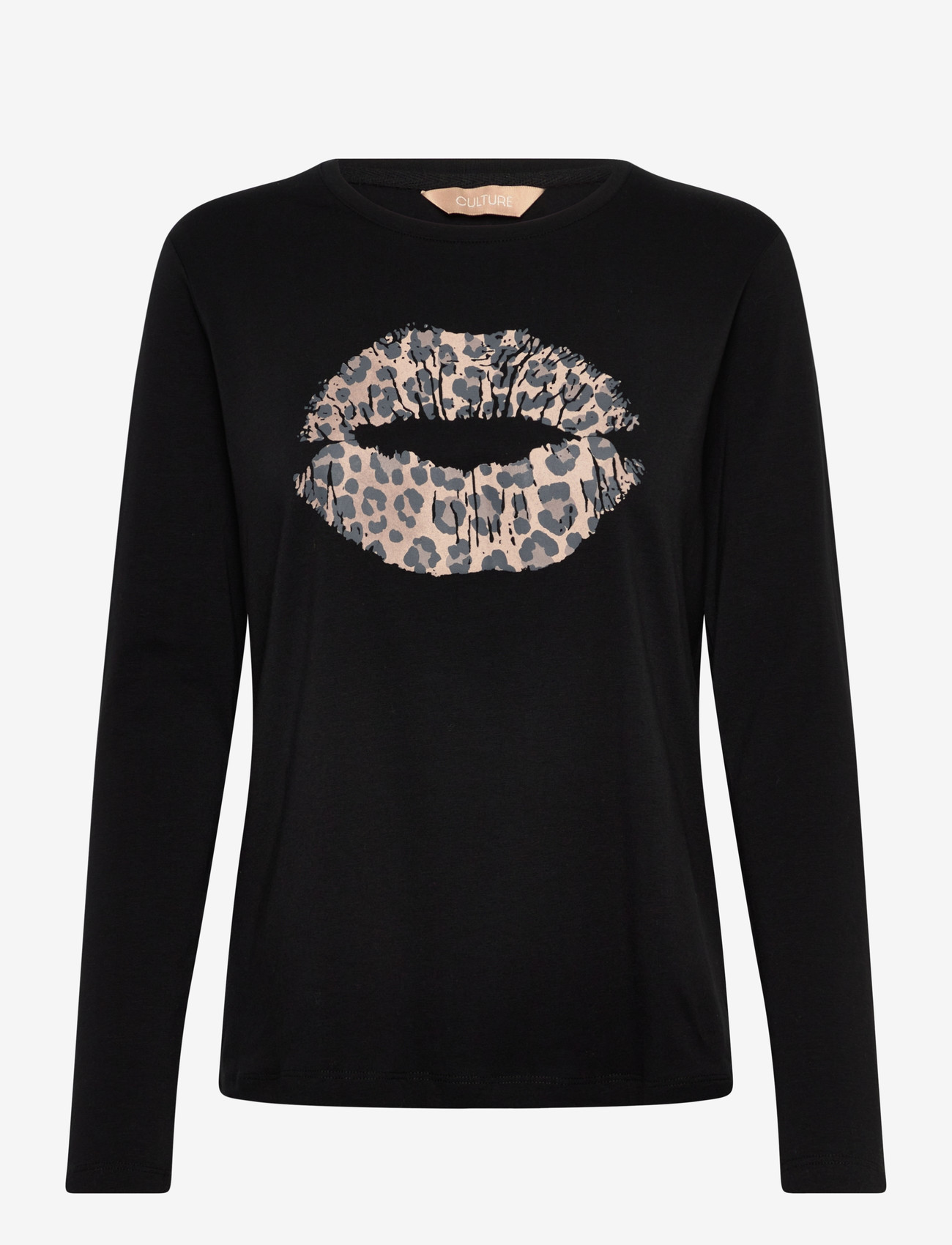 Culture - CUnorina Gith LS T-Shirt - langærmede toppe - black - 1