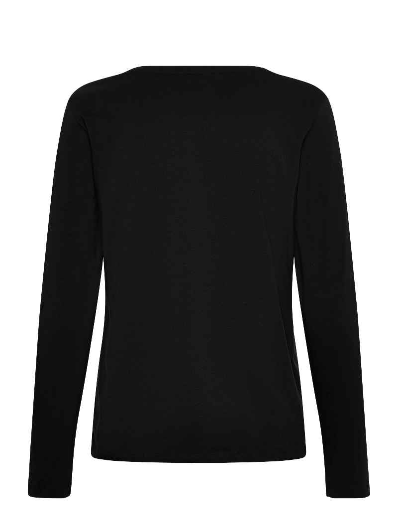 Culture - CUnorina Gith LS T-Shirt - langærmede toppe - black - 2