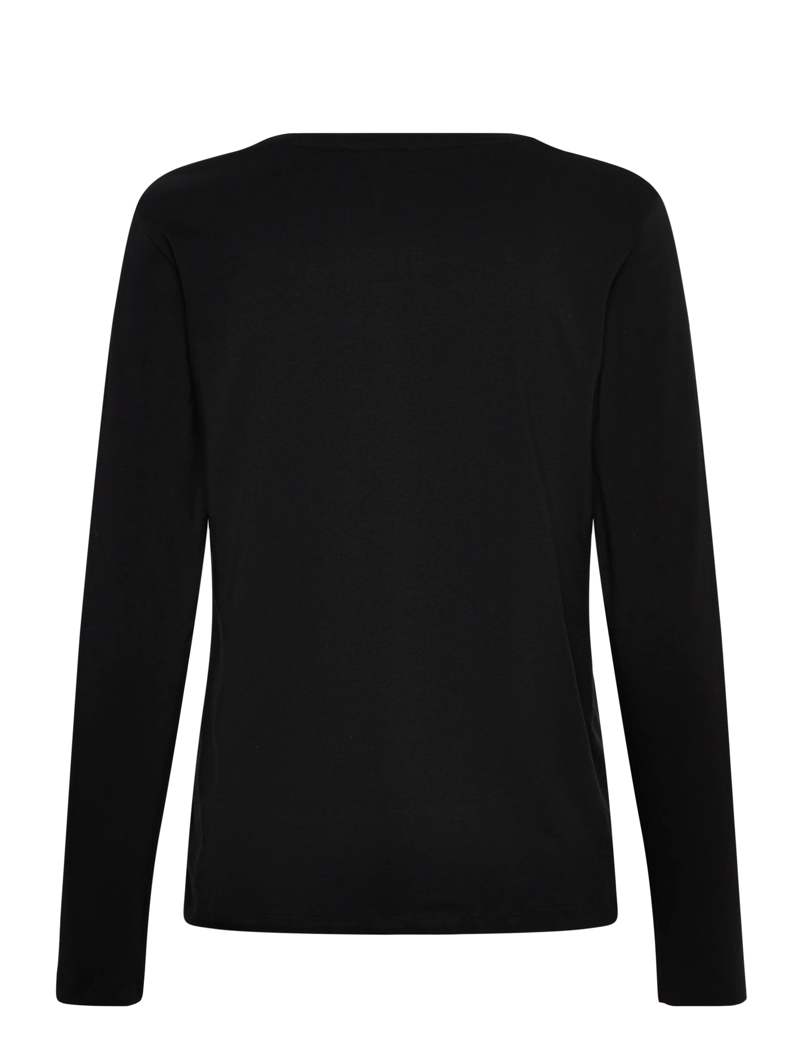 Culture - CUnorina Gith LS T-Shirt - pikkade varrukatega alussärgid - black - 2