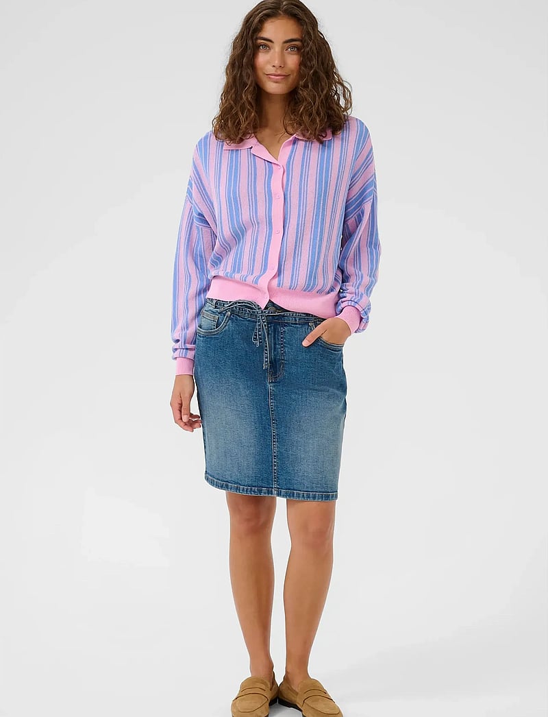 Culture - CUdeny Cardigan - kardiganid - begonia pink/nautical blue - 3