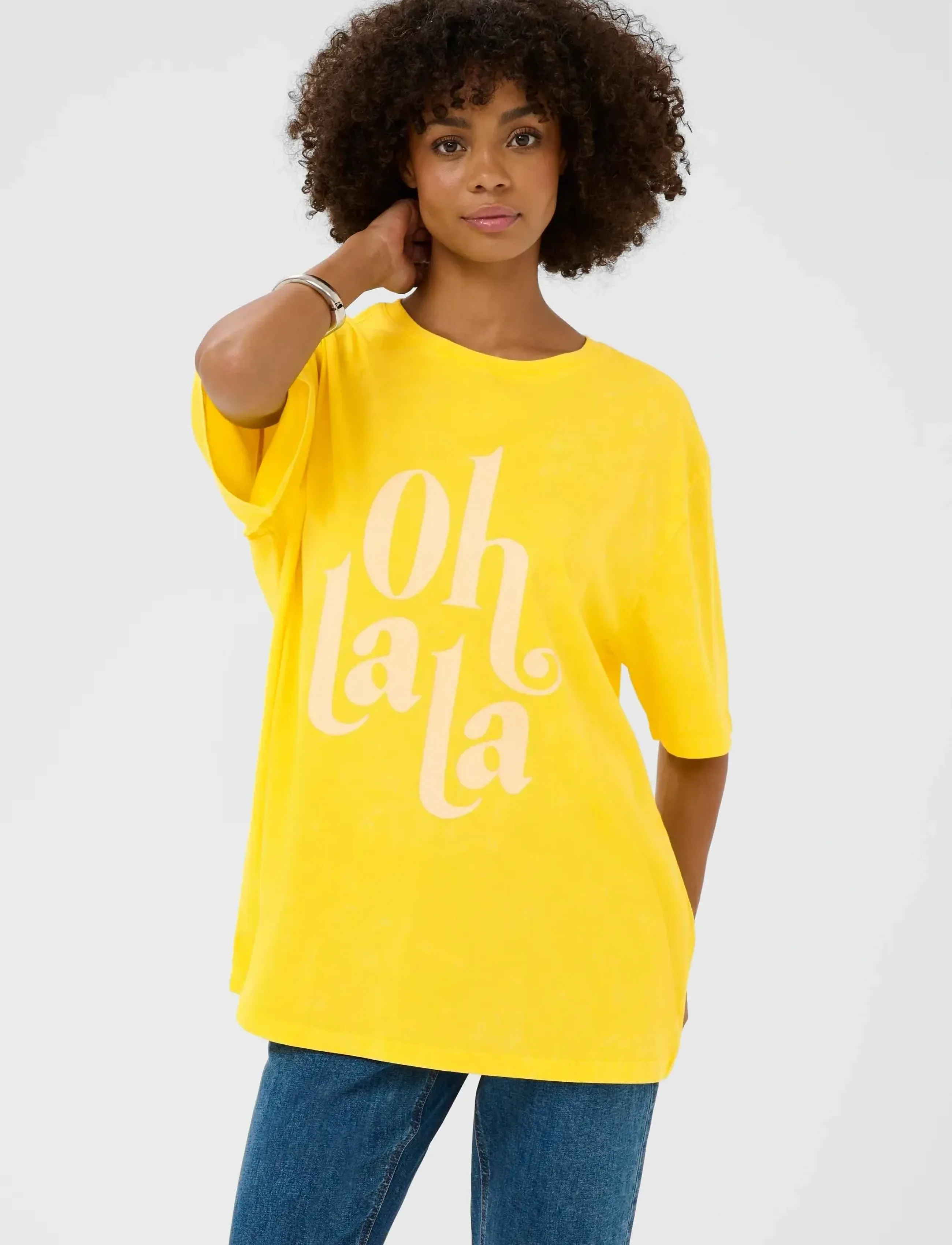 Culture Culala T-Shirt, XL, Yellow, T-Shirts & Toppe > Kortærmede, Dame