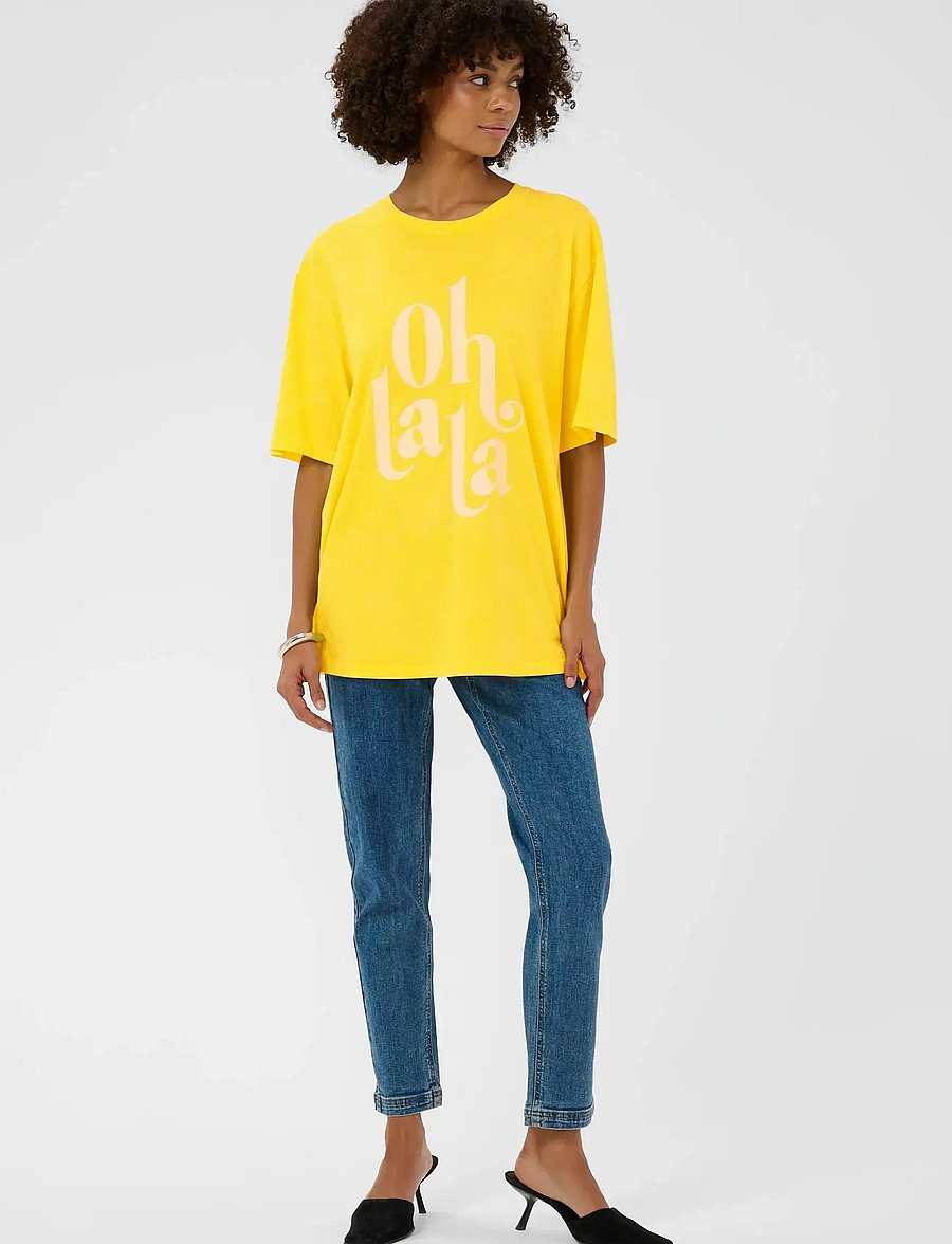 Culture - CUlala T-Shirt - t-särgid - lemon meringue wash - 3