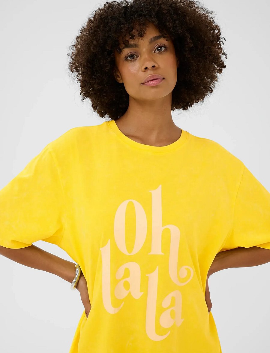 Culture - CUlala T-Shirt - t-särgid - lemon meringue wash - 5