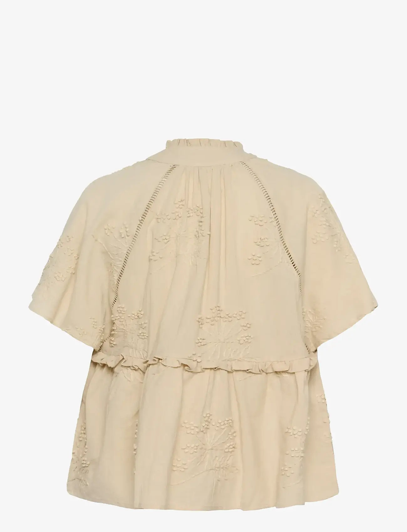 Culture - CUjalia Blouse - kurzämlige blusen - oyster gray - 2