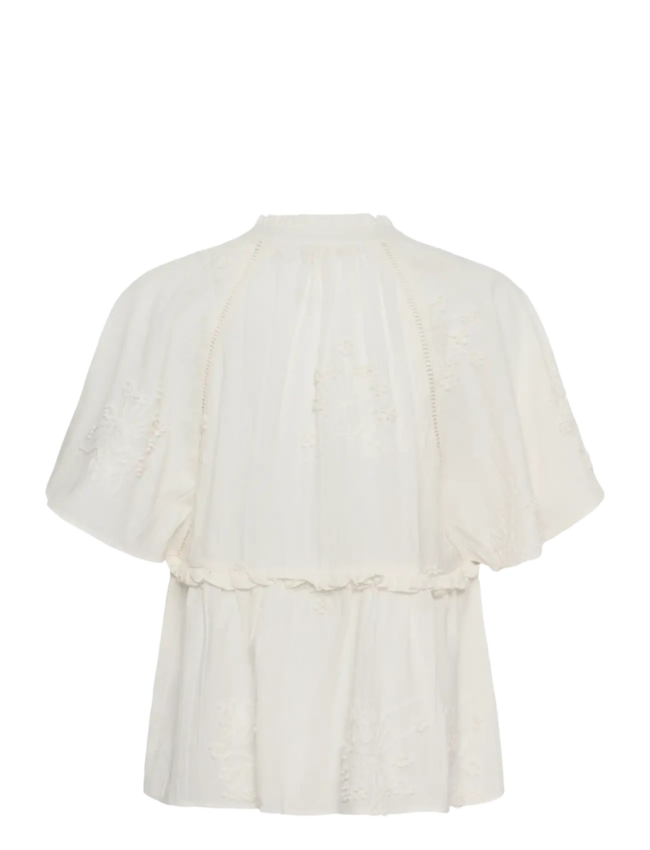 Culture - CUjalia Blouse - kurzärmelige blusen - spring gardenia - 2