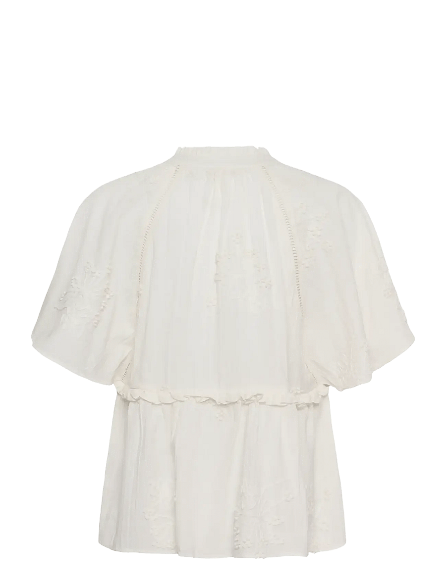 Culture - CUjalia Blouse - short-sleeved blouses - spring gardenia - 2