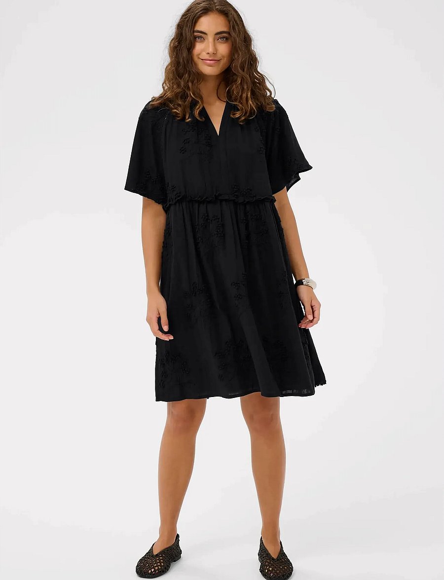 Culture - CUjalia Dress - suvekleidid - black - 3