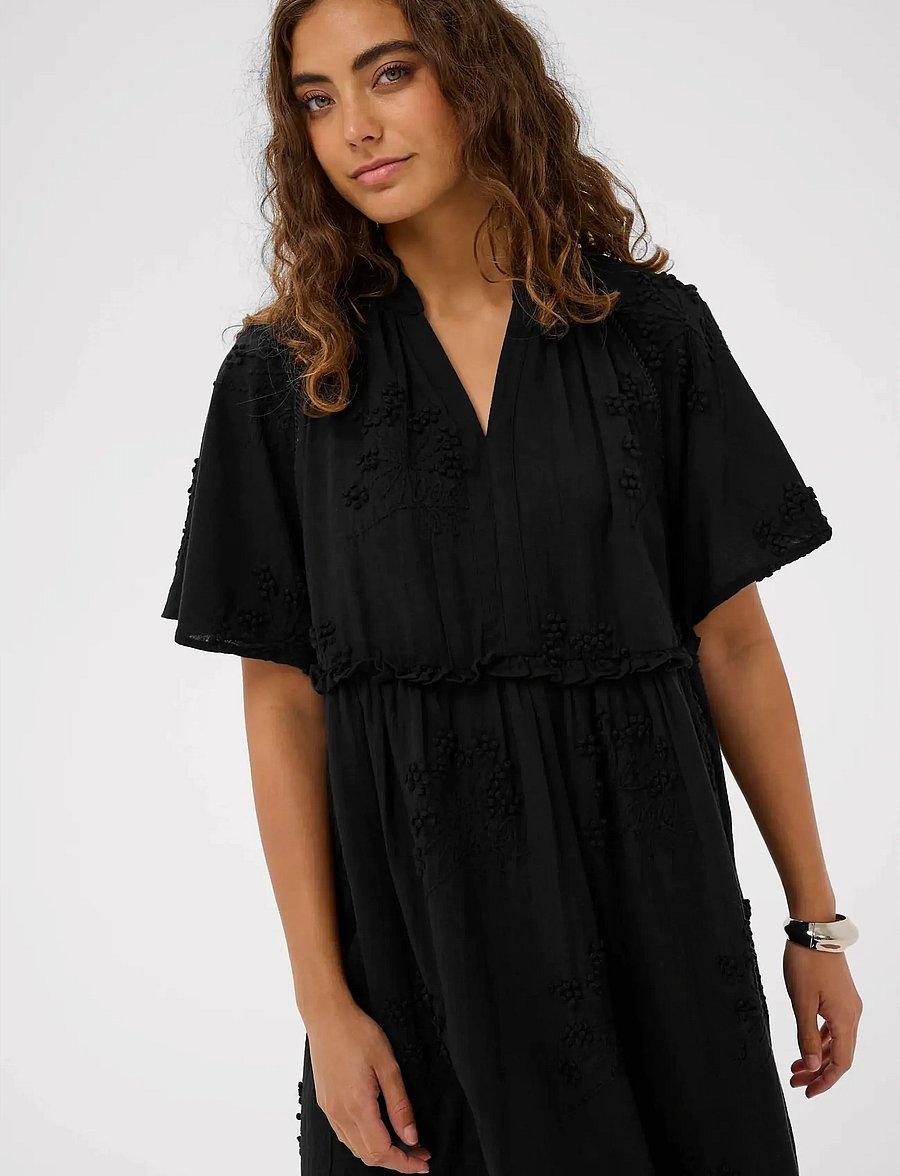 Culture - CUjalia Dress - suvekleidid - black - 5