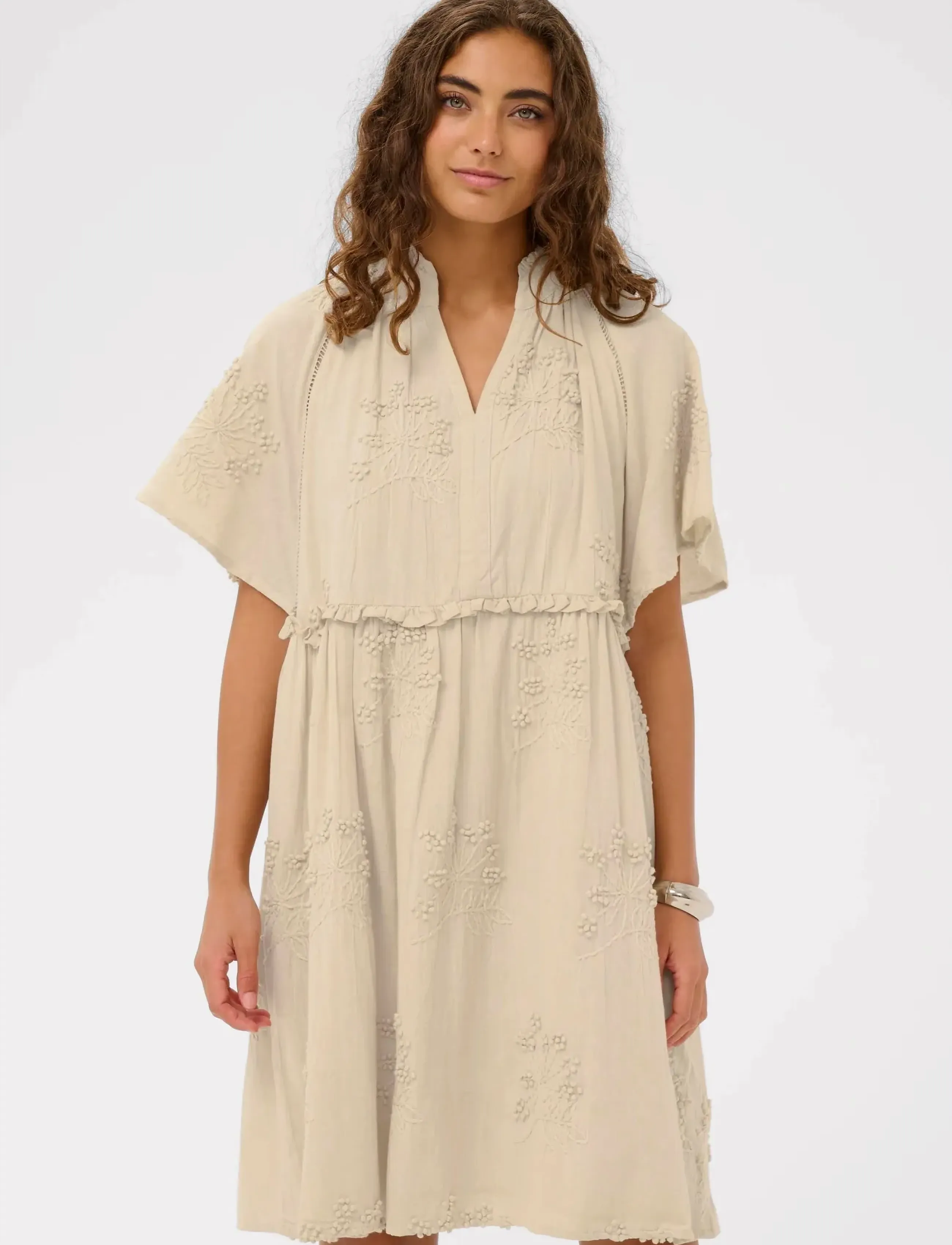Culture CUjalia Dress - Kleider - OYSTER GRAY / beige