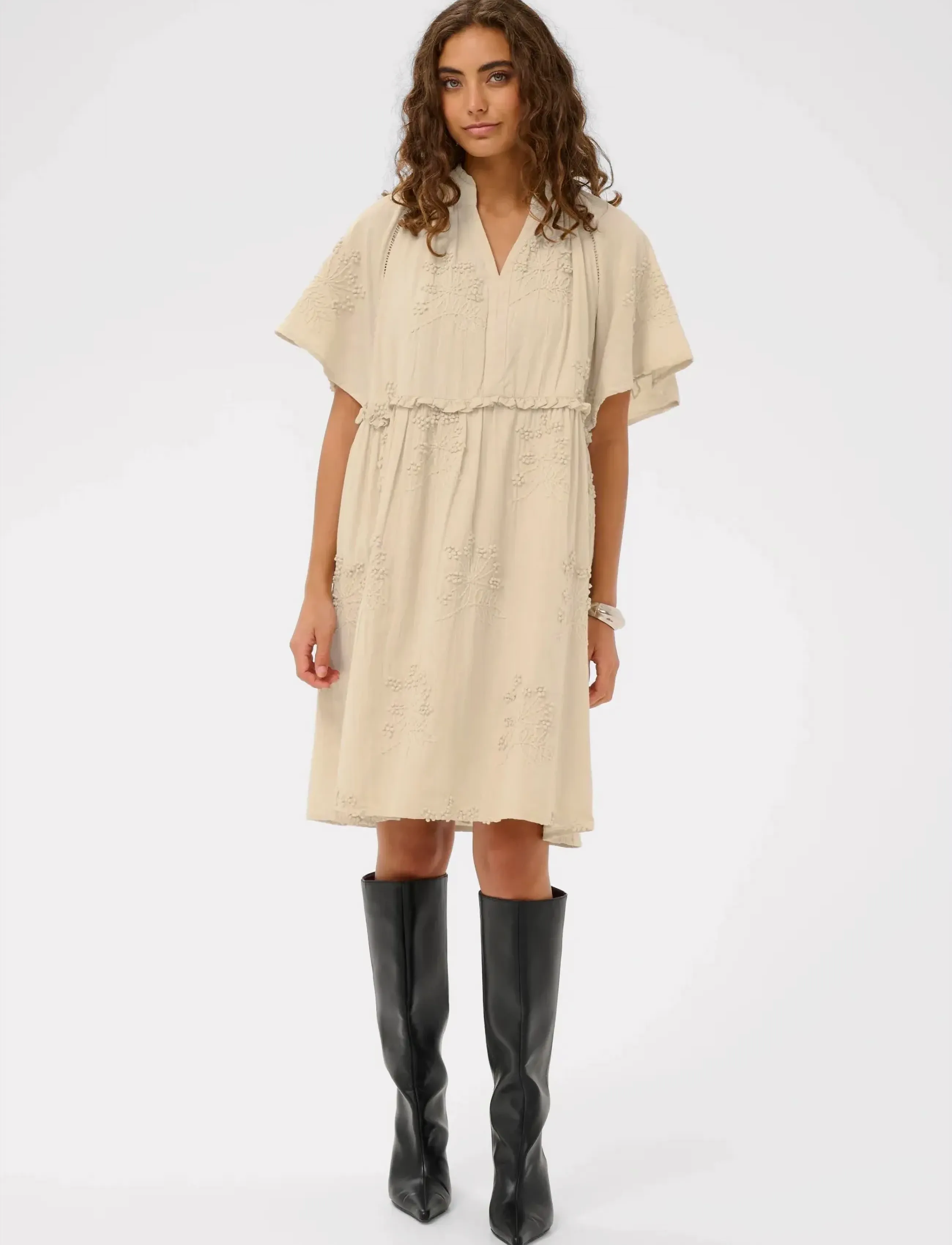 Culture - CUjalia Dress - suvekleidid - oyster gray - 3