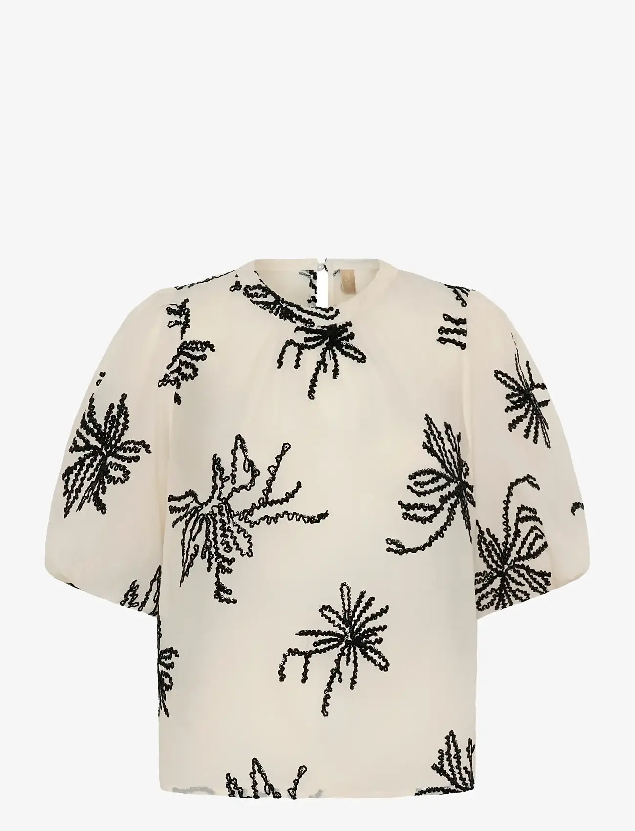 Culture - CUbisera Blouse - kortærmede bluser - oyster gray - 1