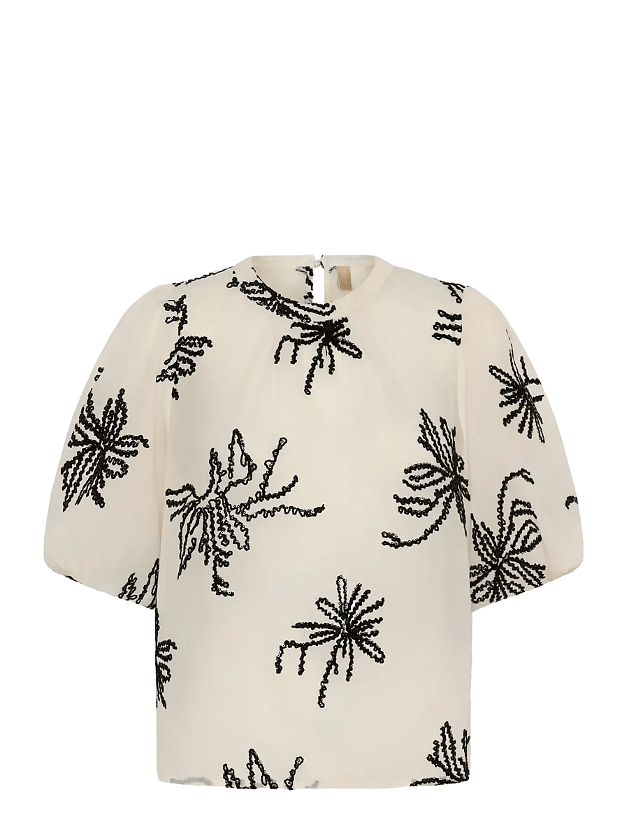 Culture - CUbisera Blouse - bluzki z krótkim rękawem - oyster gray - 1