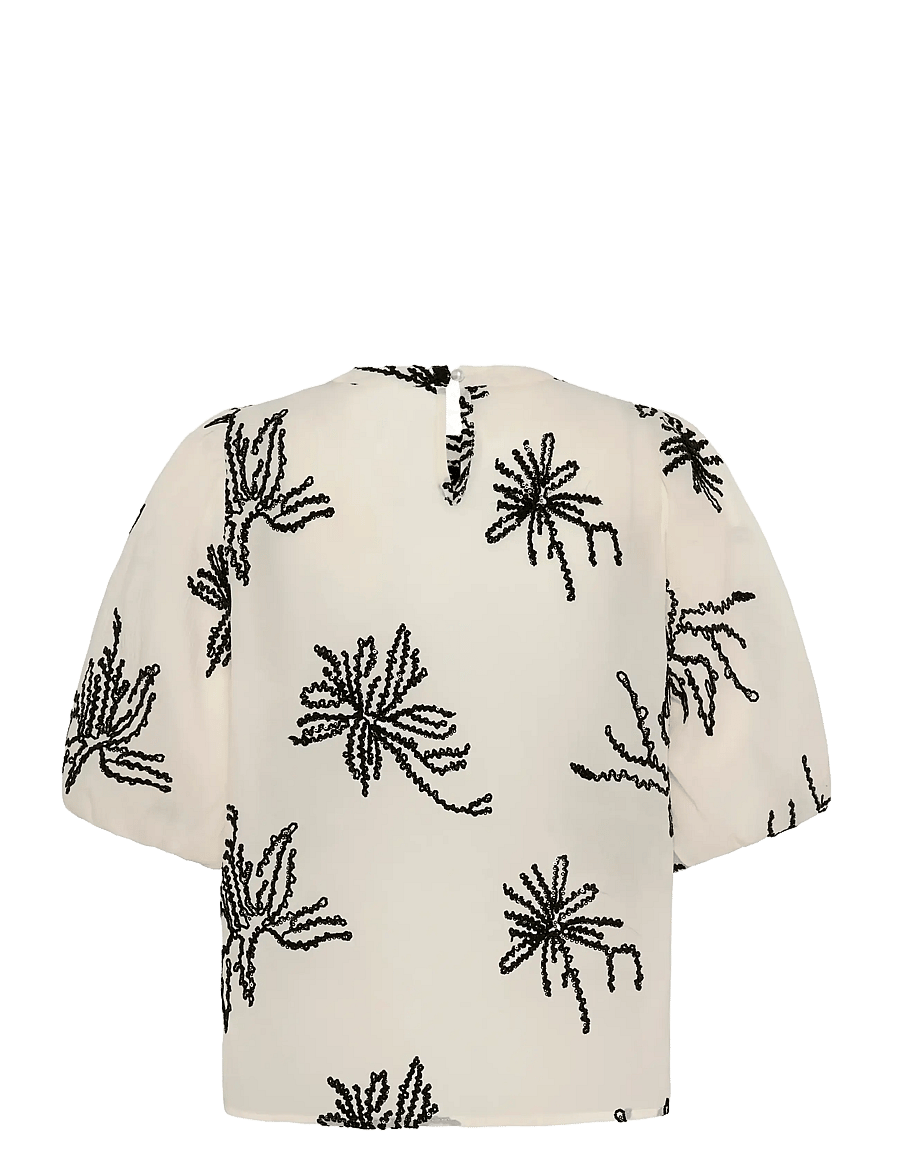 Culture - CUbisera Blouse - bluzki z krótkim rękawem - oyster gray - 2