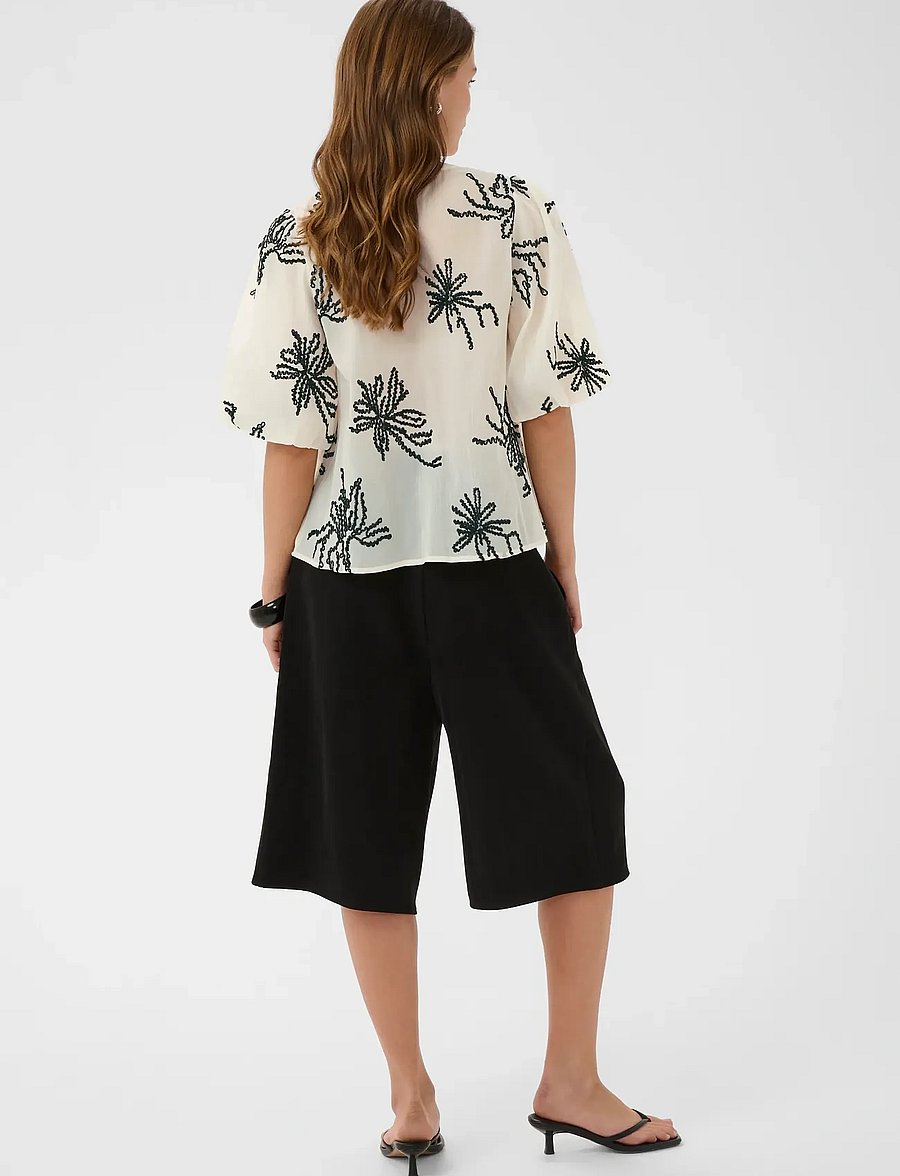 Culture - CUbisera Blouse - bluzki z krótkim rękawem - oyster gray - 4