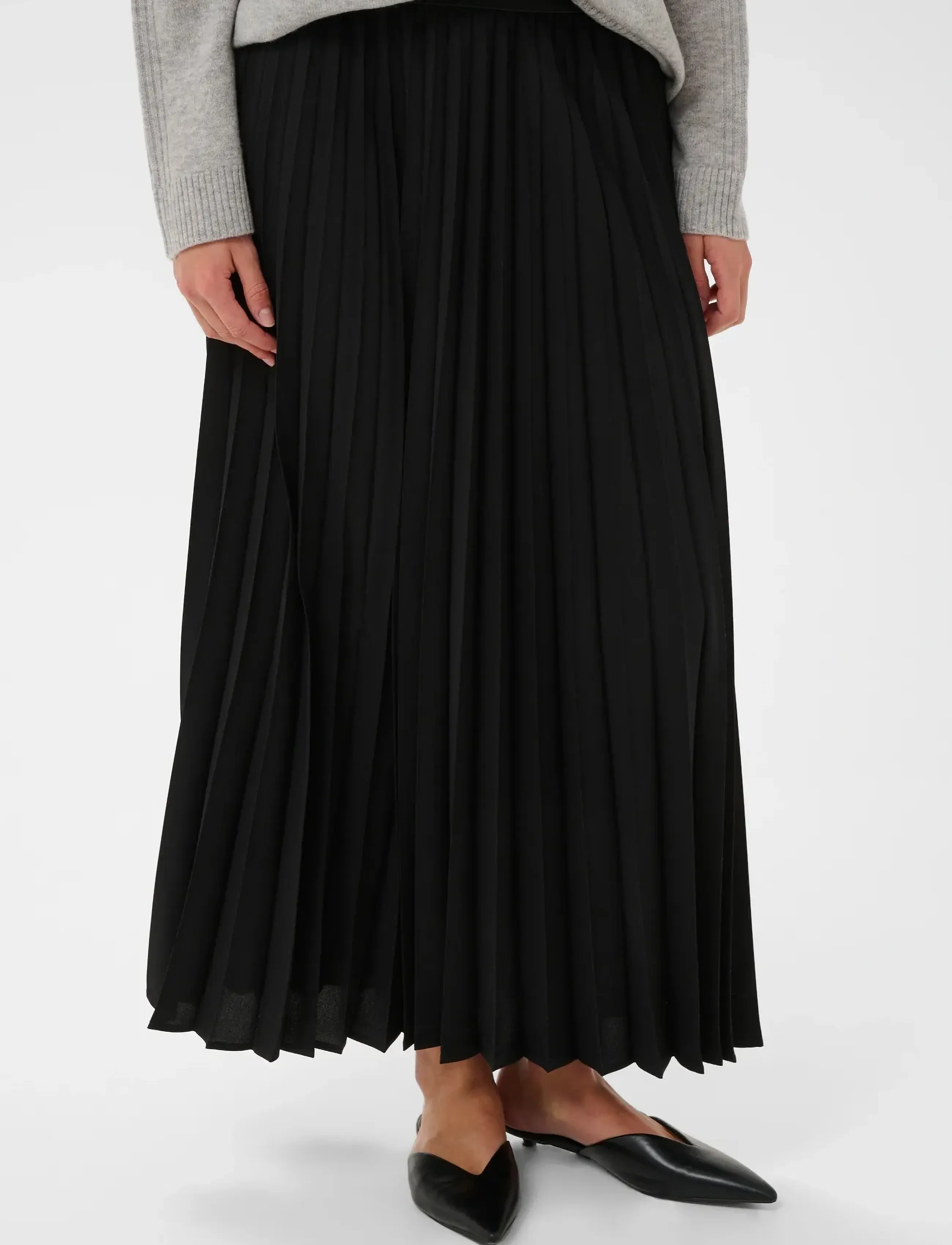 Culture Cubola Skirt, Kvinder, Plisseret Nederdel, Sort, Str: XS