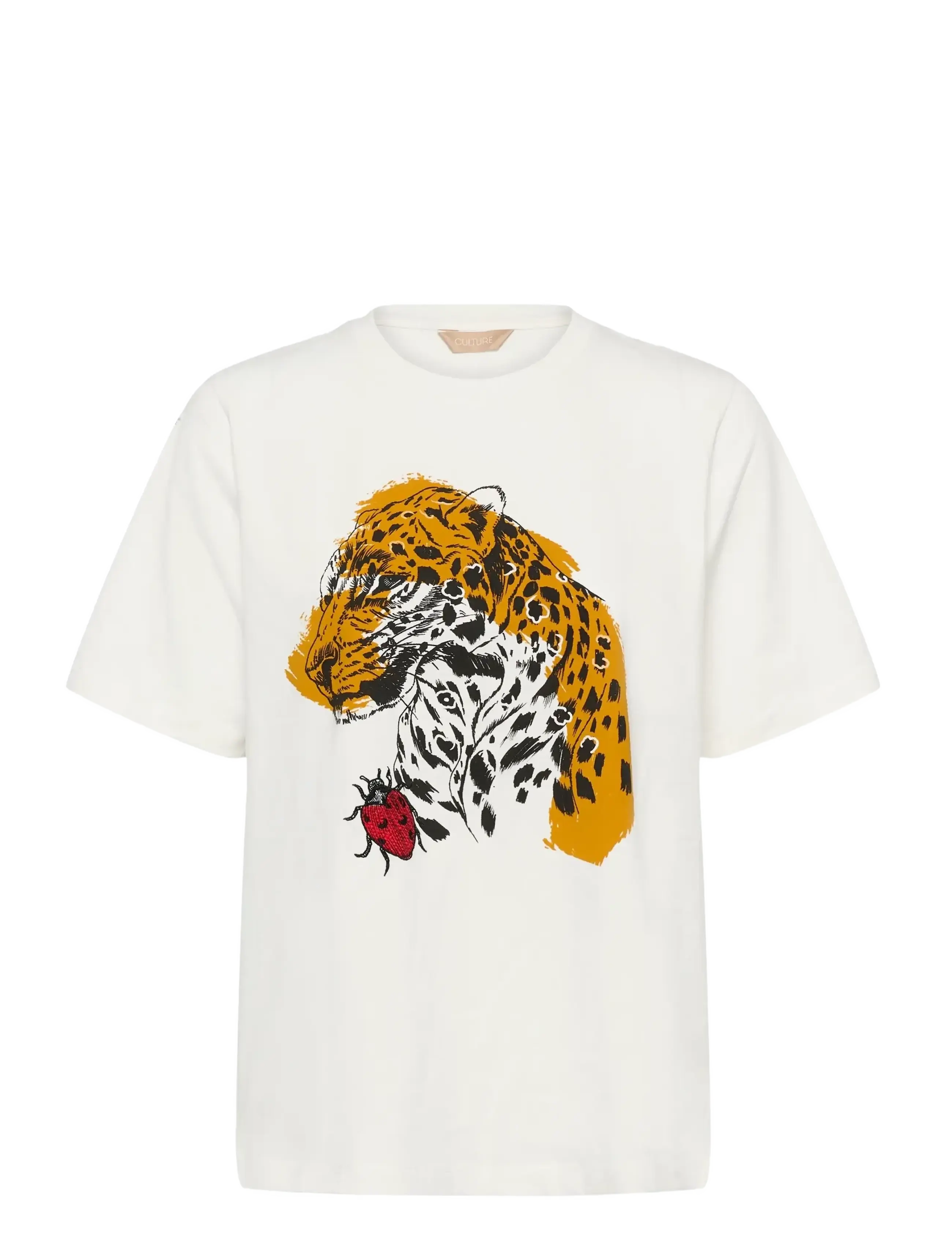 Culture CUleola Gith T-Shirt - T-Shirts & Tops - SPRING GARDENIA / cream