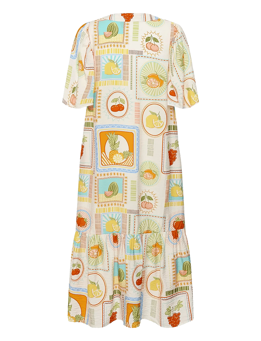 Culture - CUorange Dress - suvekleidid - orange fruits - 2