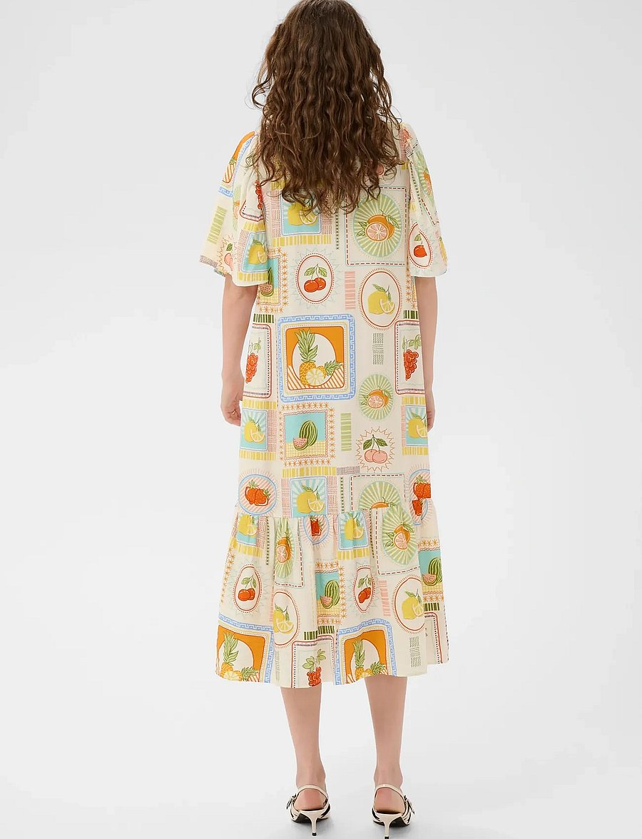 Culture - CUorange Dress - suvekleidid - orange fruits - 3