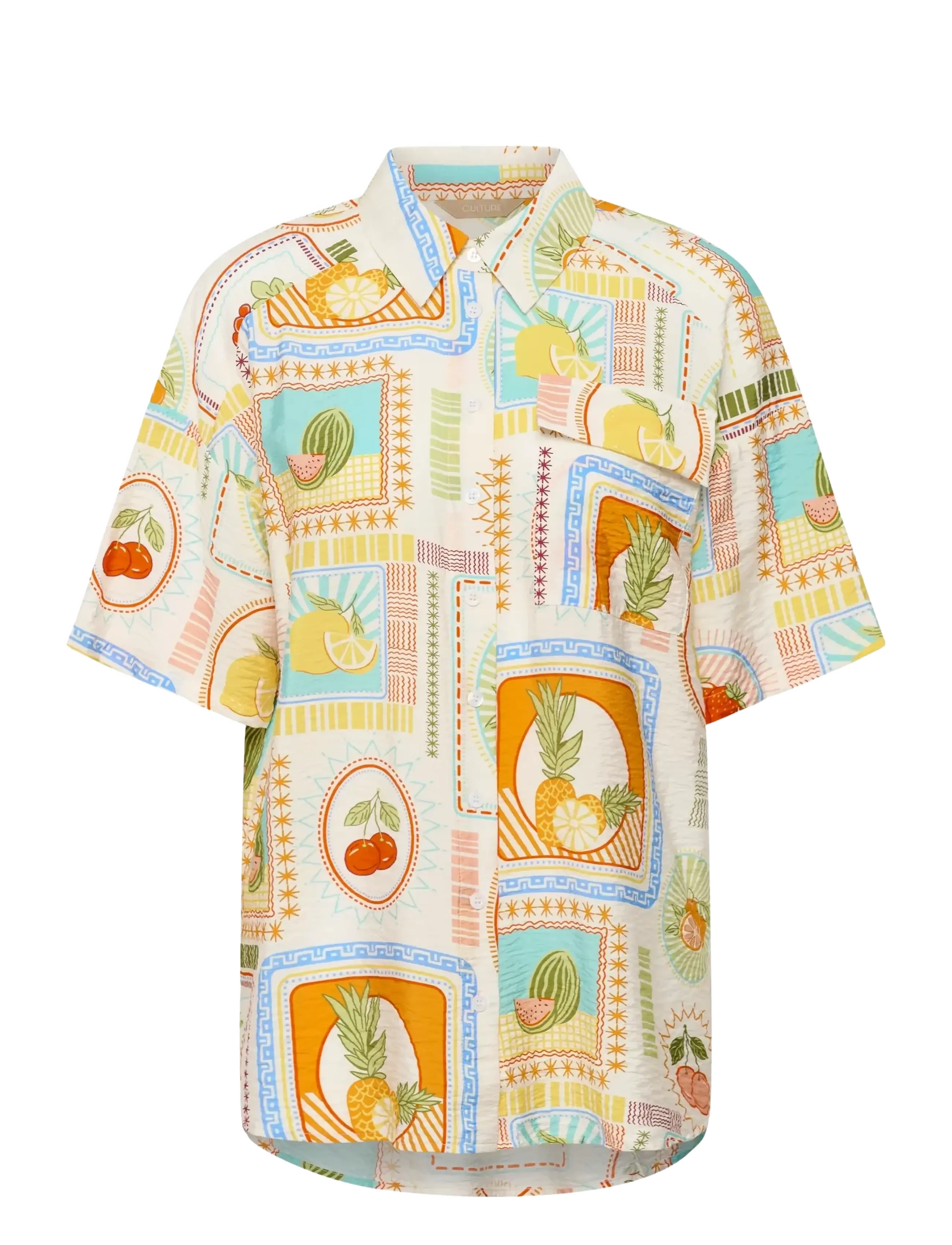 CULTURE Cuorange Shirt Patterned - XL - Damen