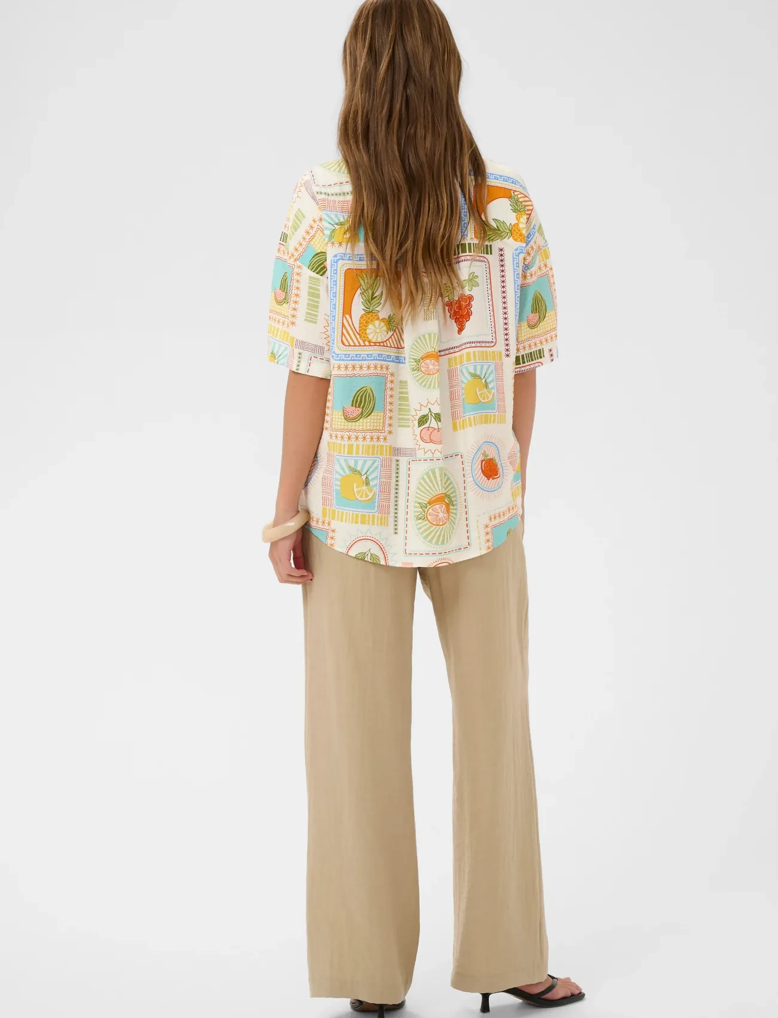 Culture - CUorange Shirt - kortærmede skjorter - orange fruits - 4