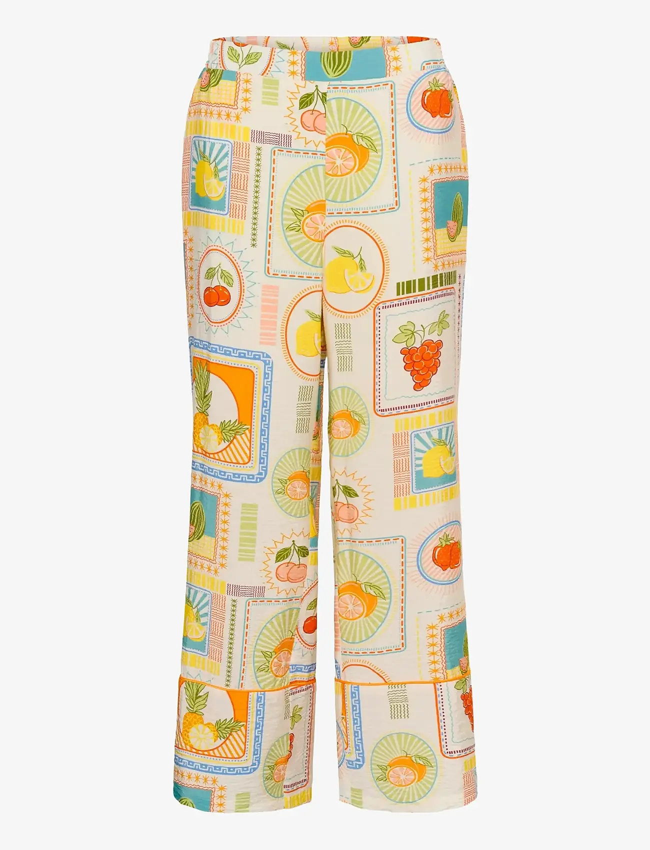 Culture - CUorange Pants - bukser med lige ben - orange fruits - 1
