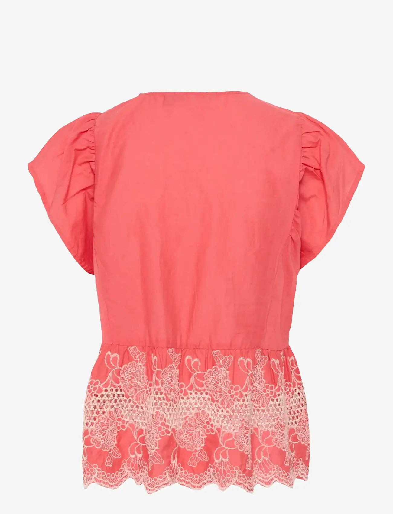 Culture - CUdenio Blouse - kortærmede bluser - sugar coral - 2