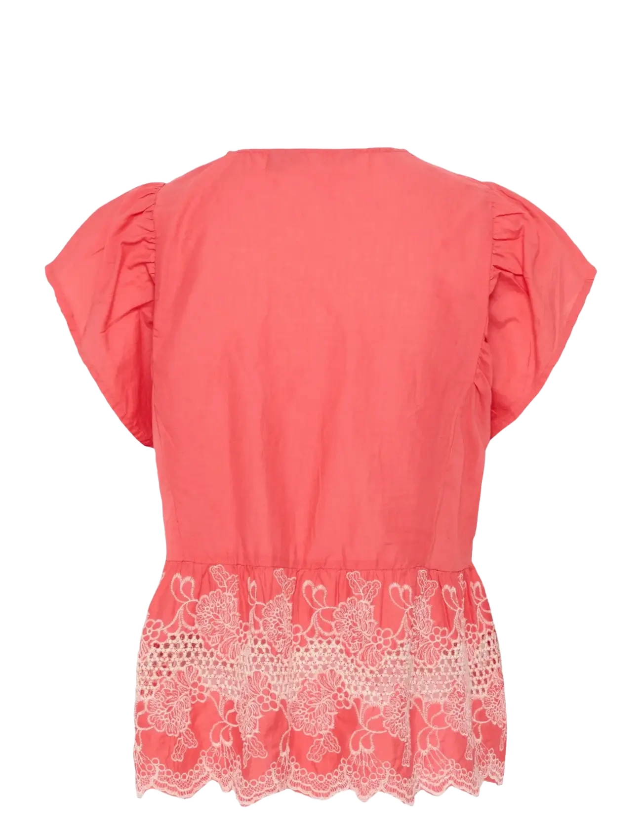 Culture - CUdenio Blouse - kortærmede bluser - sugar coral - 2