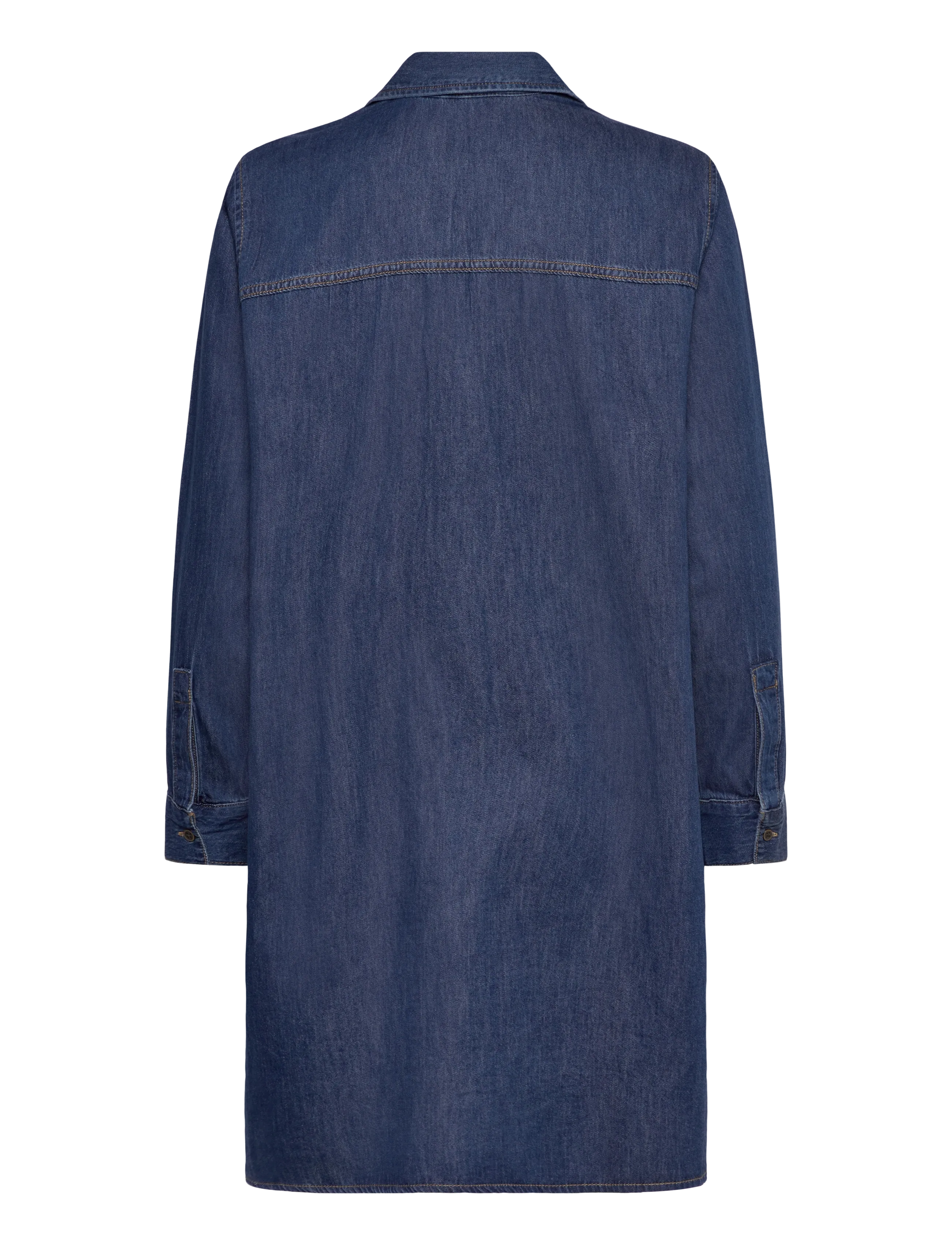 Culture - CUmola Arpa Dress - skjortekjoler - dark blue wash - 2