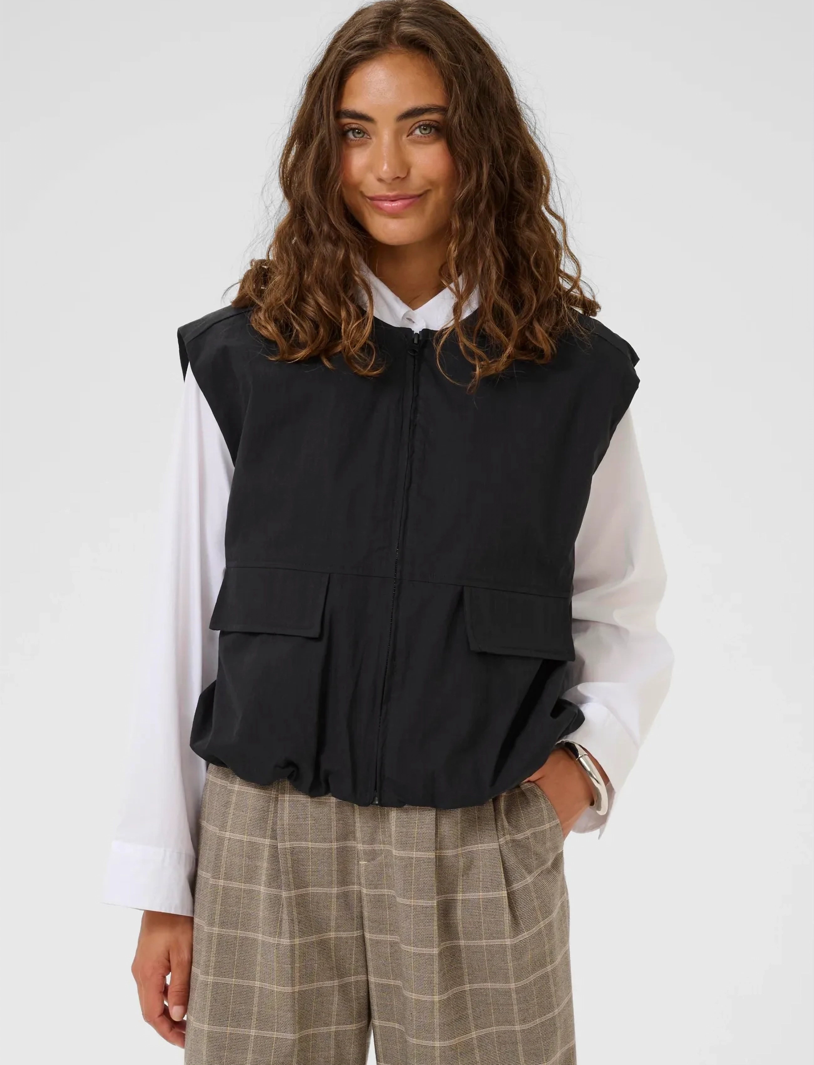 Culture Cucornelie Waistcoat, XS, Westen, Schwarz - Knitted Frauen