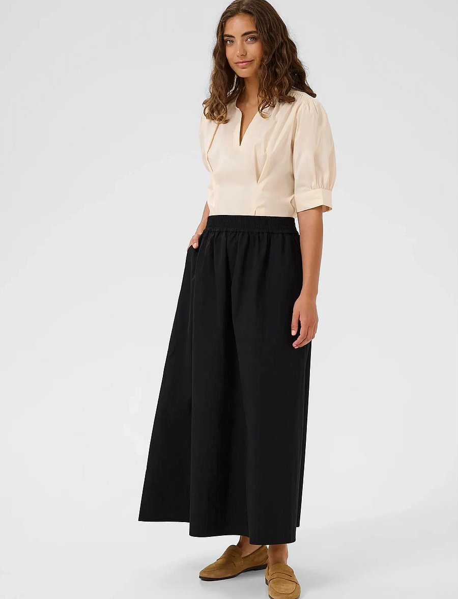 Culture - CUcornelie Skirt - midiseelikud - black - 3