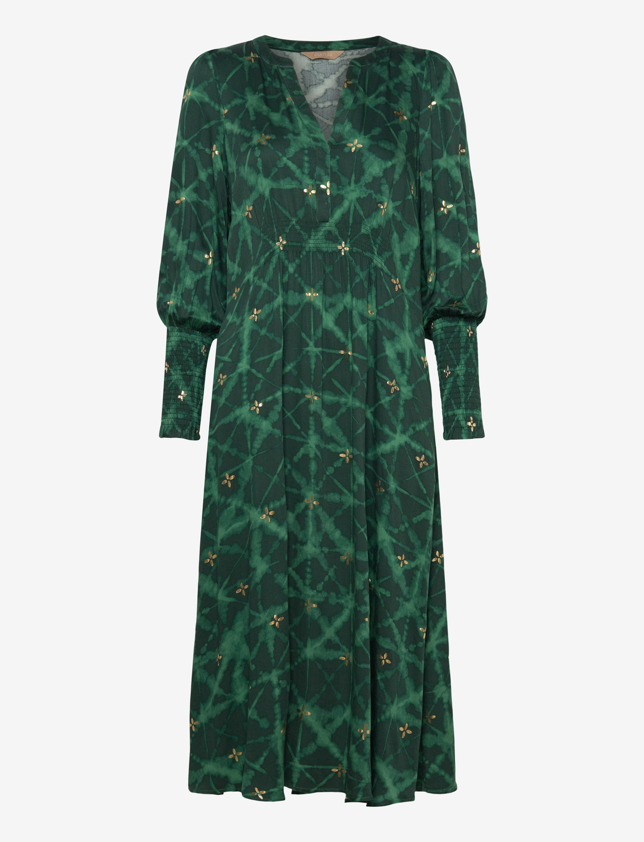 Culture - CUbiam Dittemarie Dress - cocktailkleider - green batik - 0