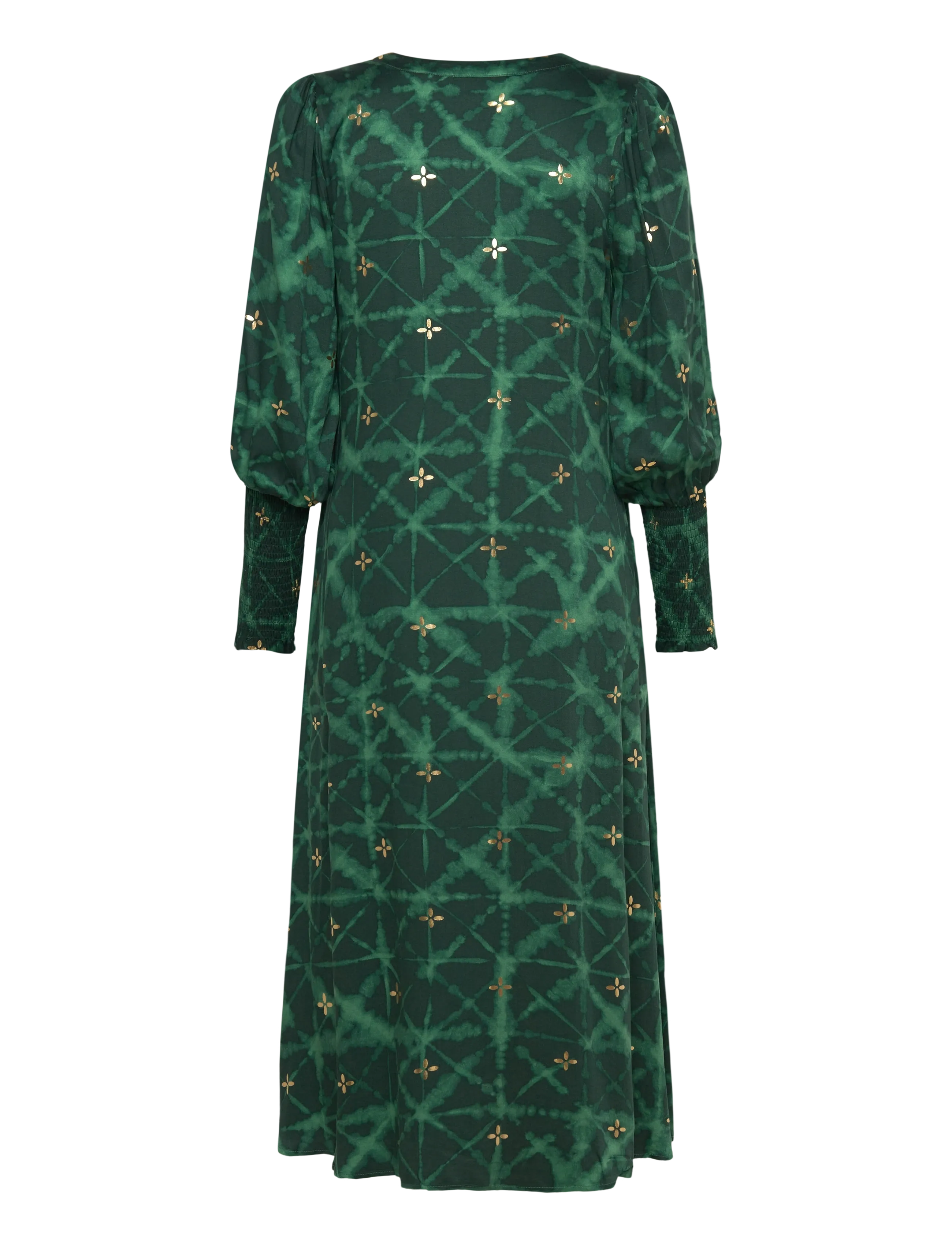 Culture - CUbiam Dittemarie Dress - aftenkjoler & gallakjoler - green batik - 2