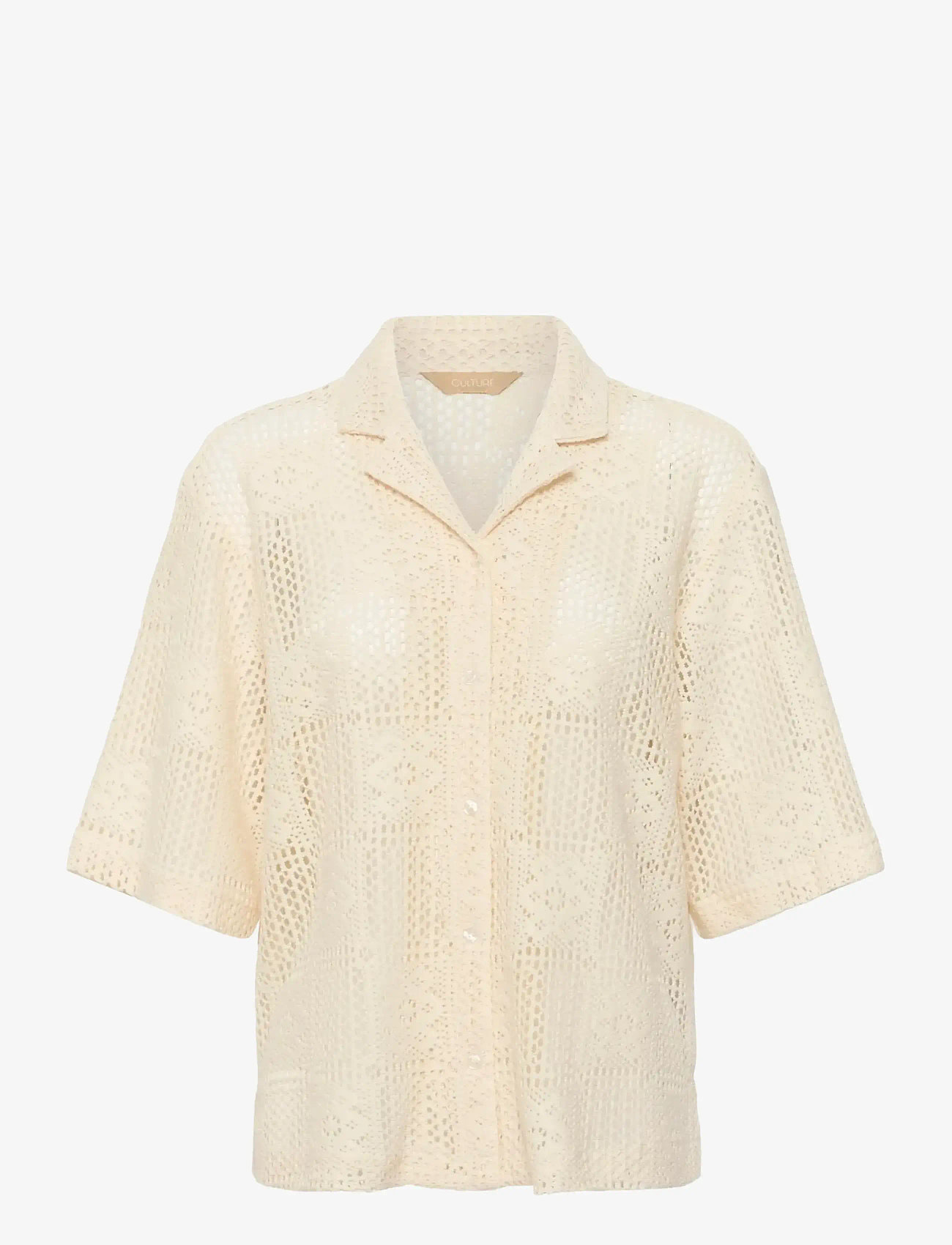Culture - CUconsta Shirt - kortærmede skjorter - whitecap - 1