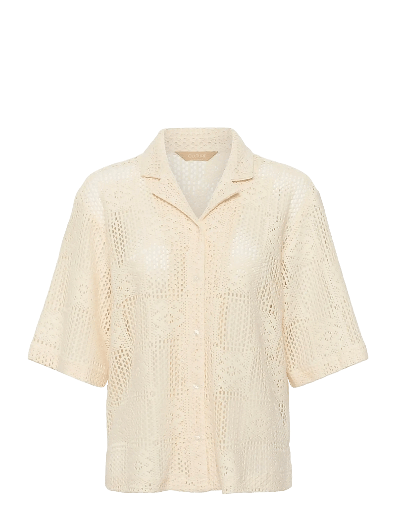 Culture - CUconsta Shirt - kortærmede skjorter - whitecap - 1