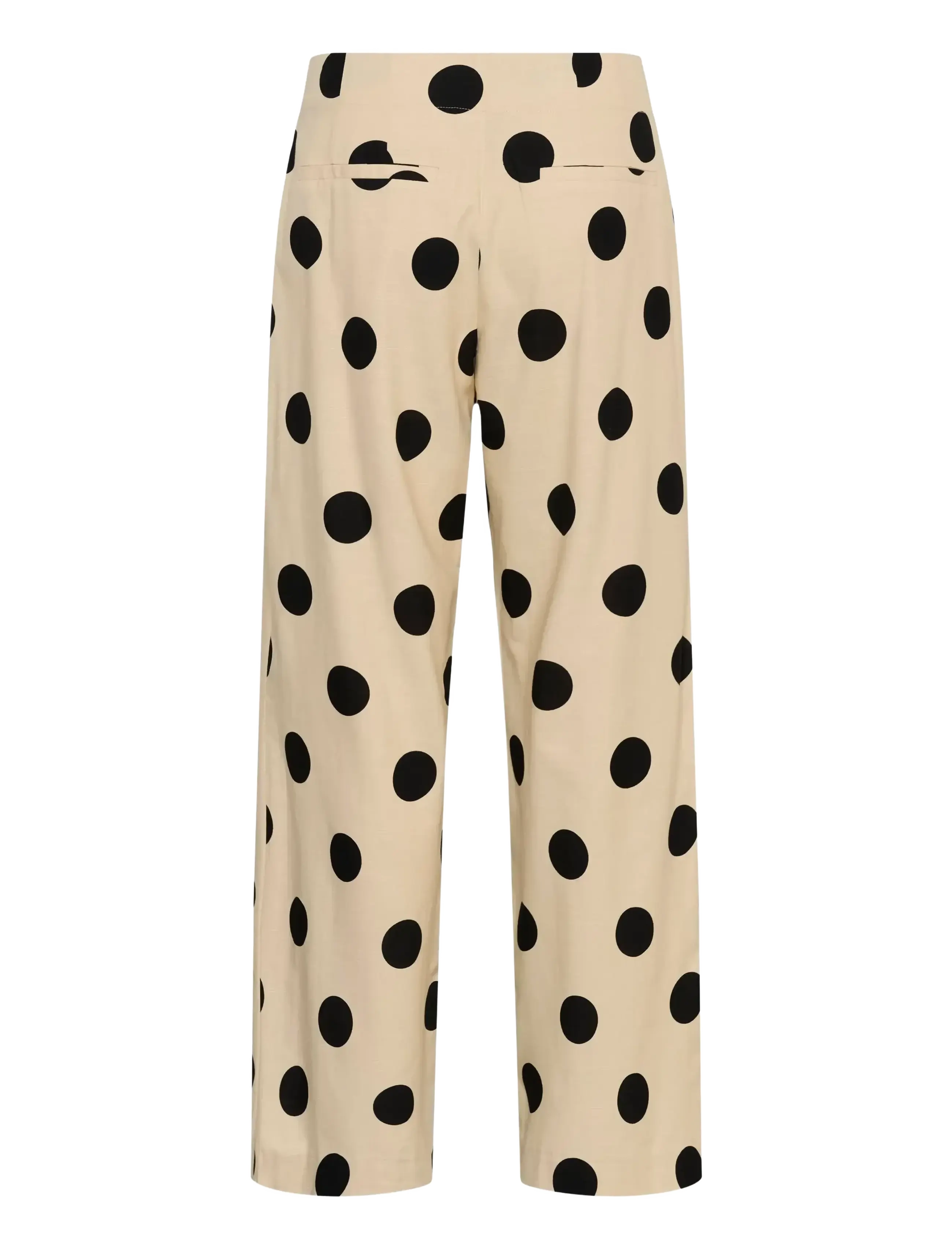 Culture - CUtika Pants - vida byxor - whitecap/black dot - 2